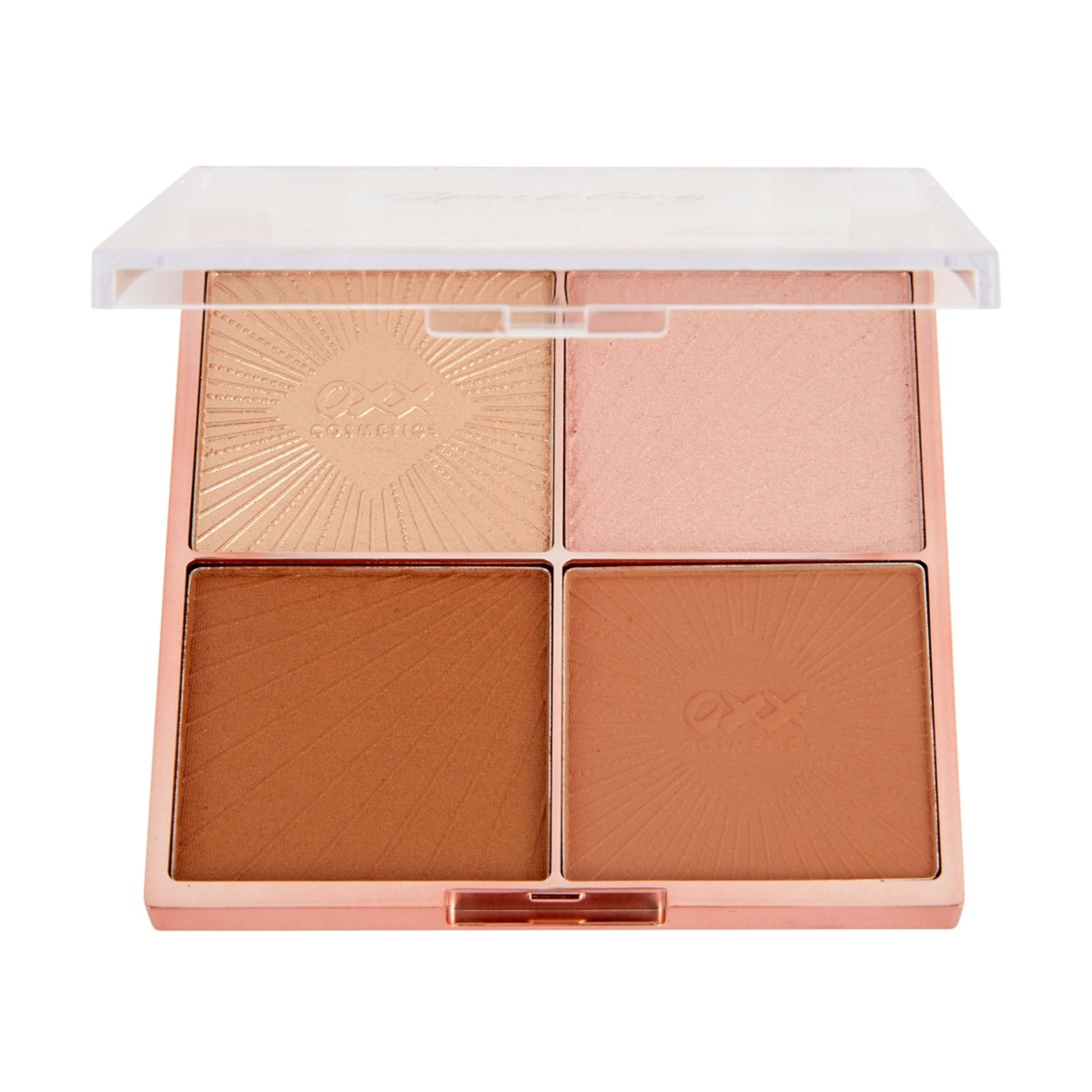 4 OXX Cosmetics Sparkling Rose Sculpt and Glow Face Palette, 4 of 6