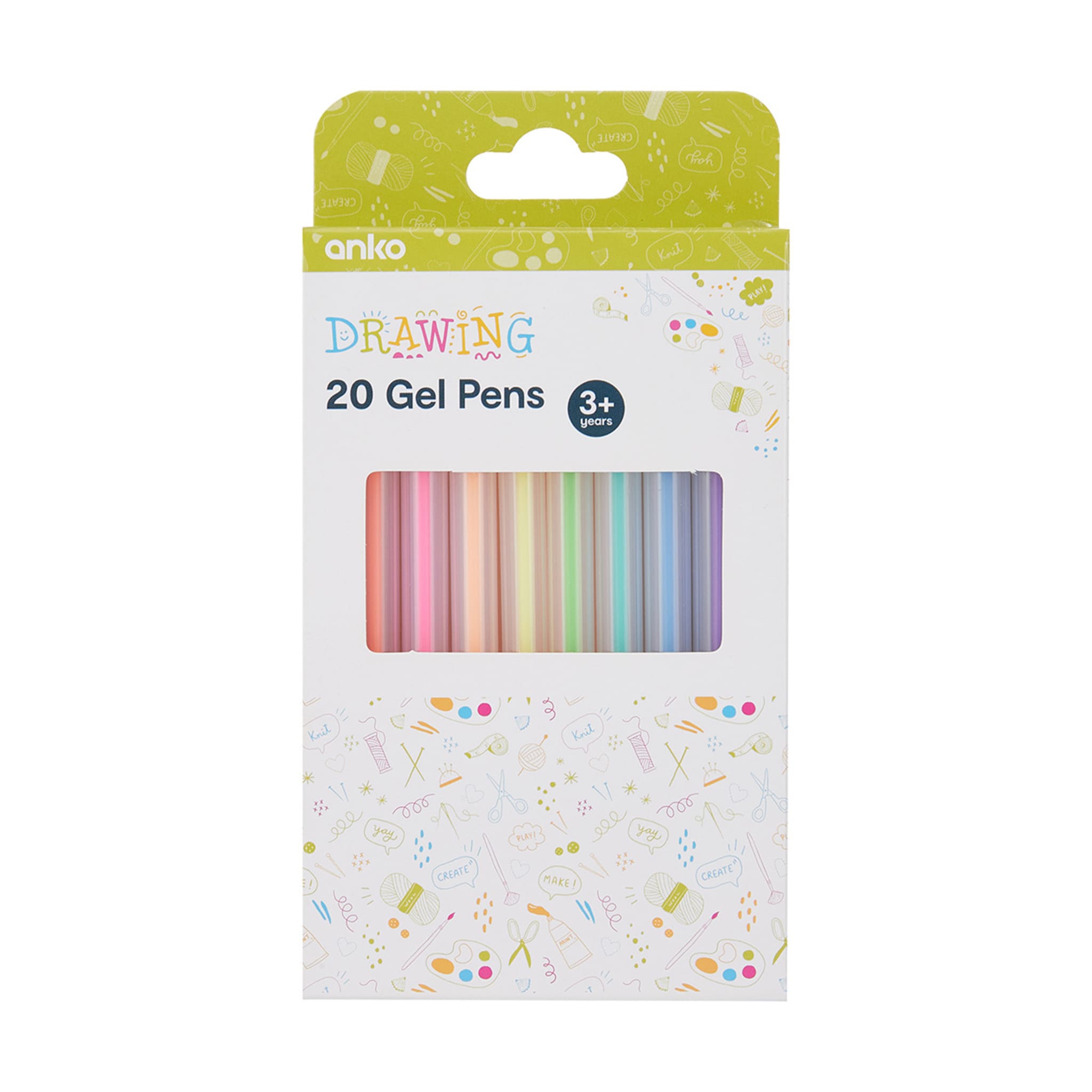 20 Pack Gel Pens Kmart