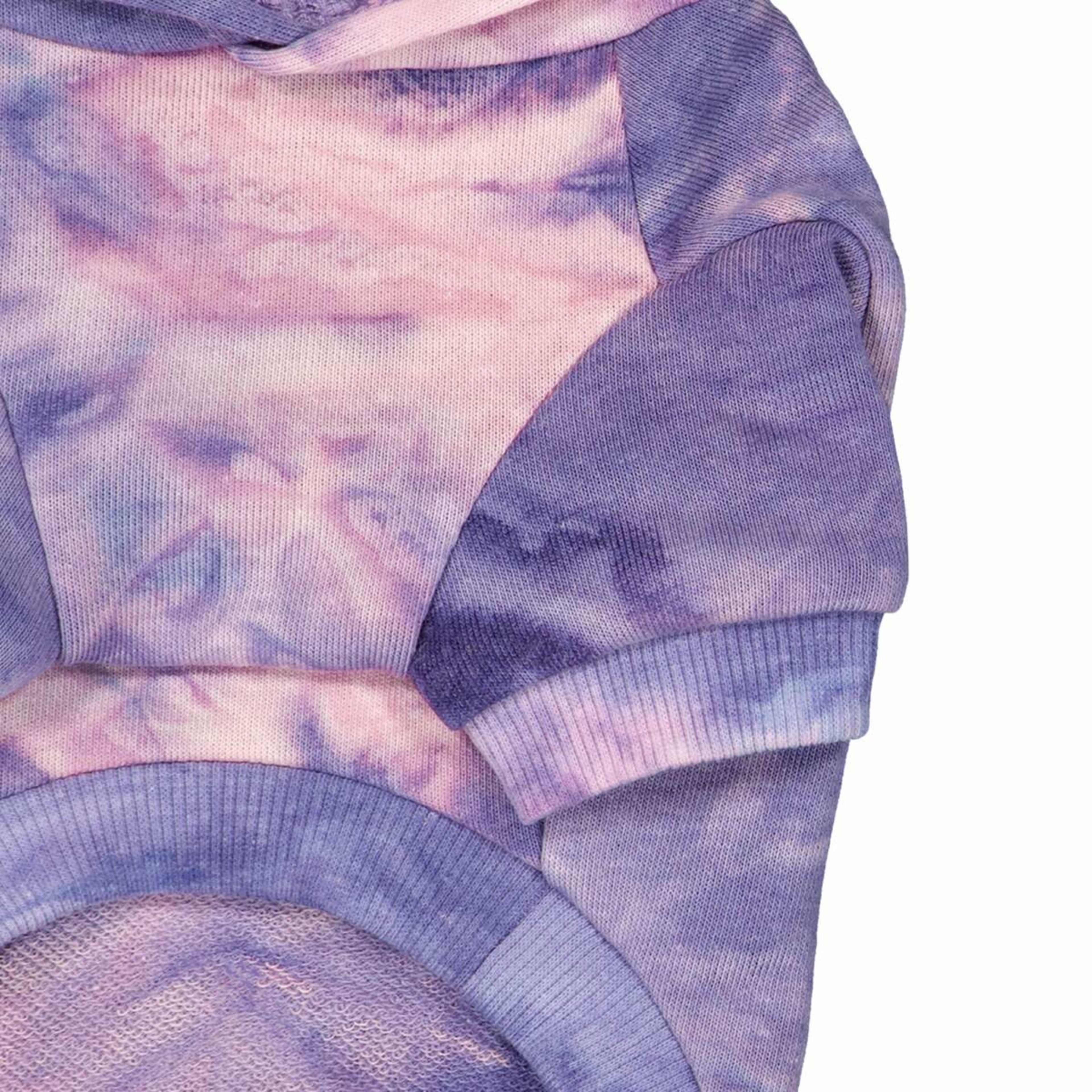 7 Pet Hoodie Tie-Dye - Small, Lilac, 7 of 10