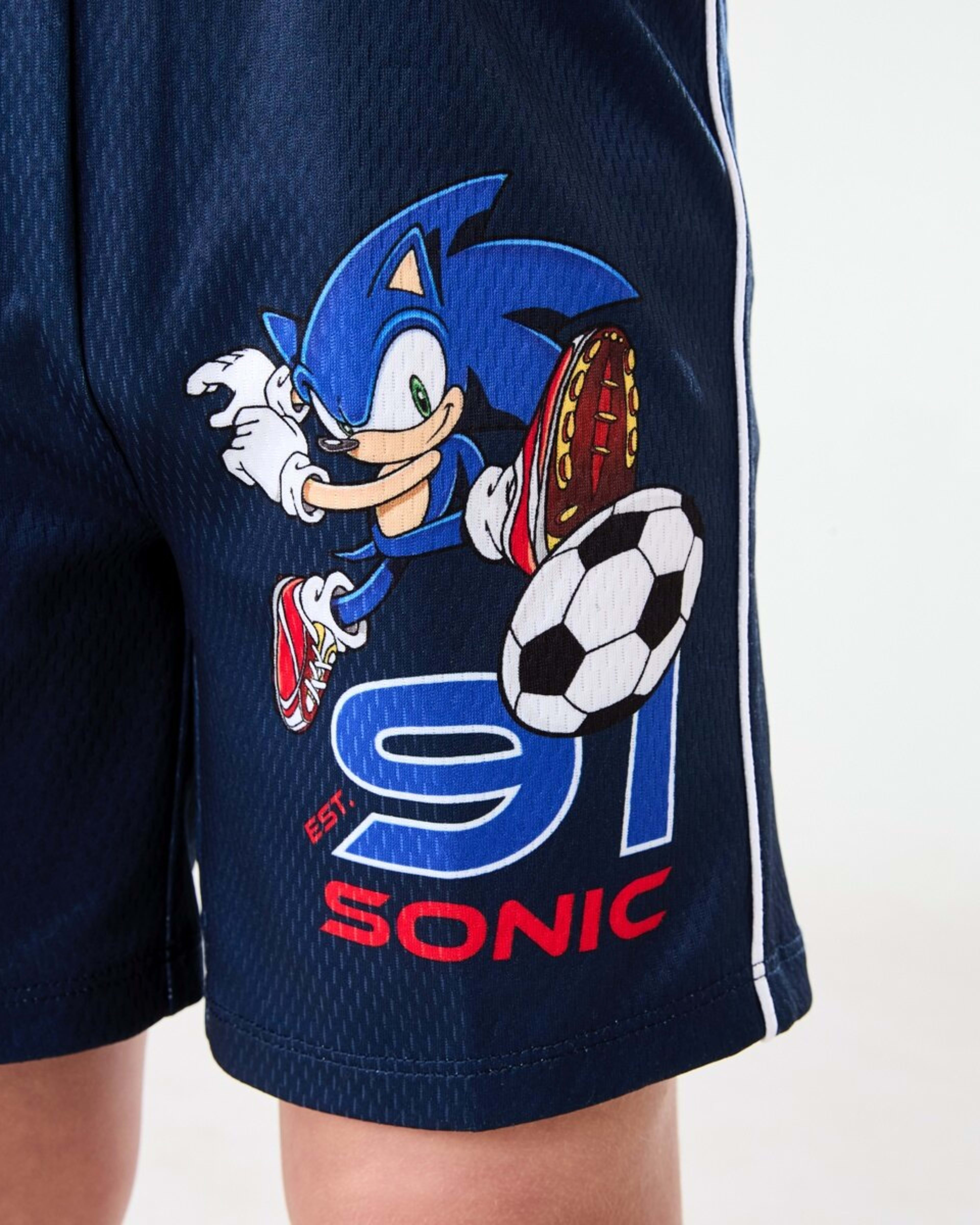 5 Sonic License Mesh Shorts SONIC PLAYS SOCCER 91, 5 of 7