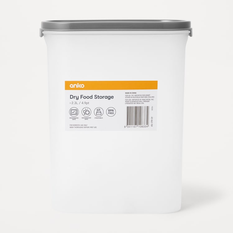 2.3L Dry Food Storage Container Kmart
