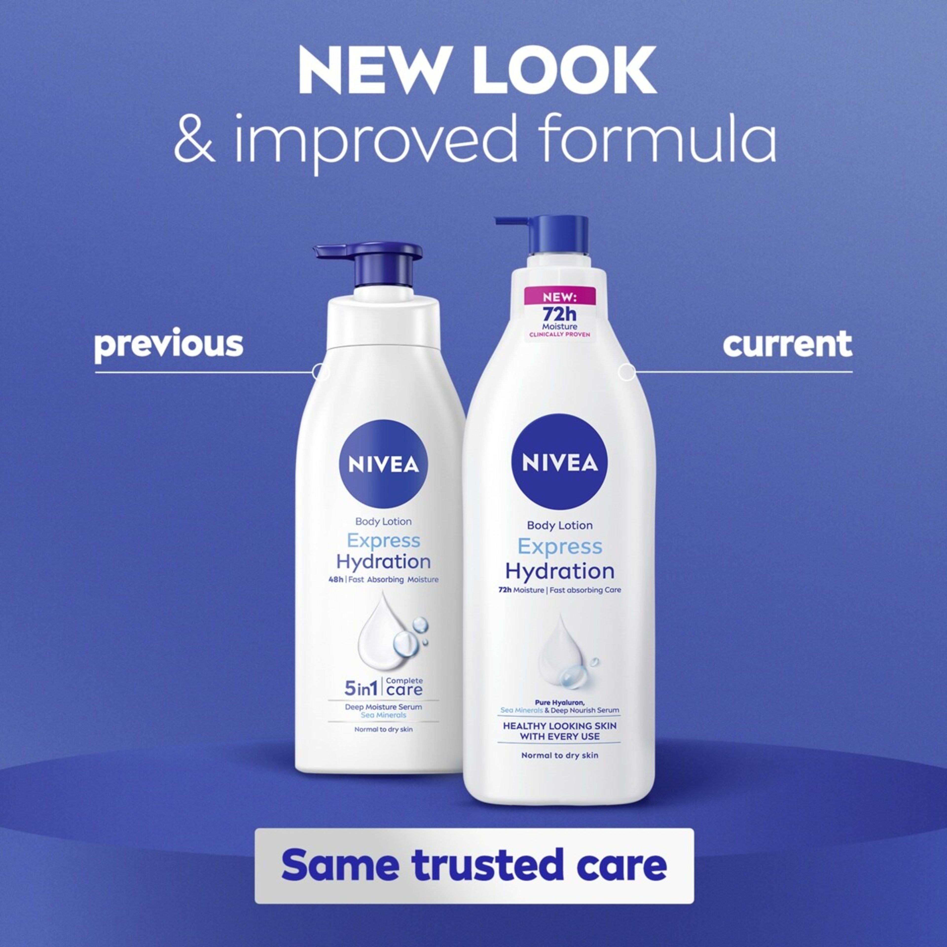 6 Nivea Express Hydration Body Lotion 400ml - Deep Moisture Serum and Sea Minerals, 6 of 9