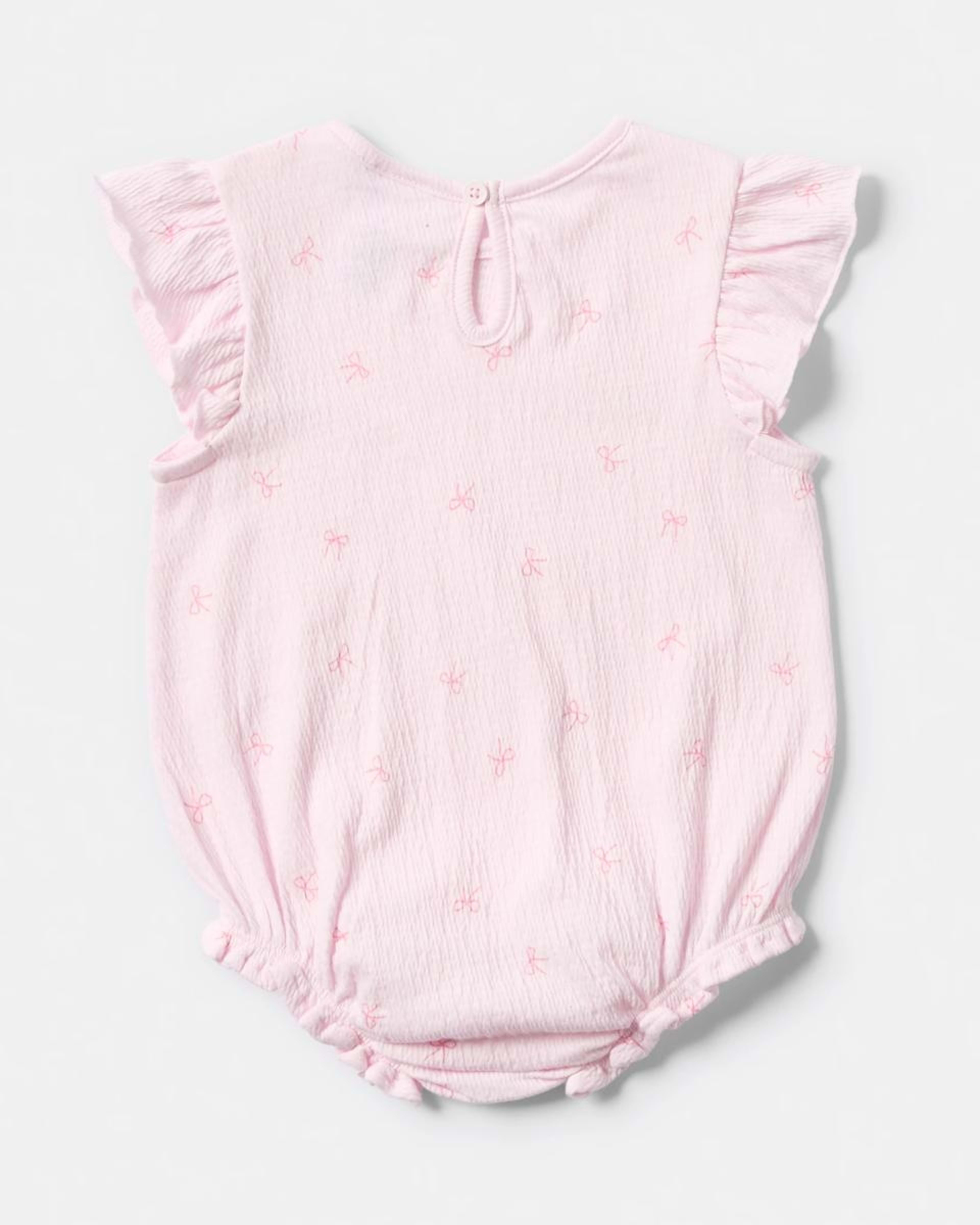 2 Short Sleeve Crinkle Bodysuit BALLERINA DITSY BOWS, 2 of 3
