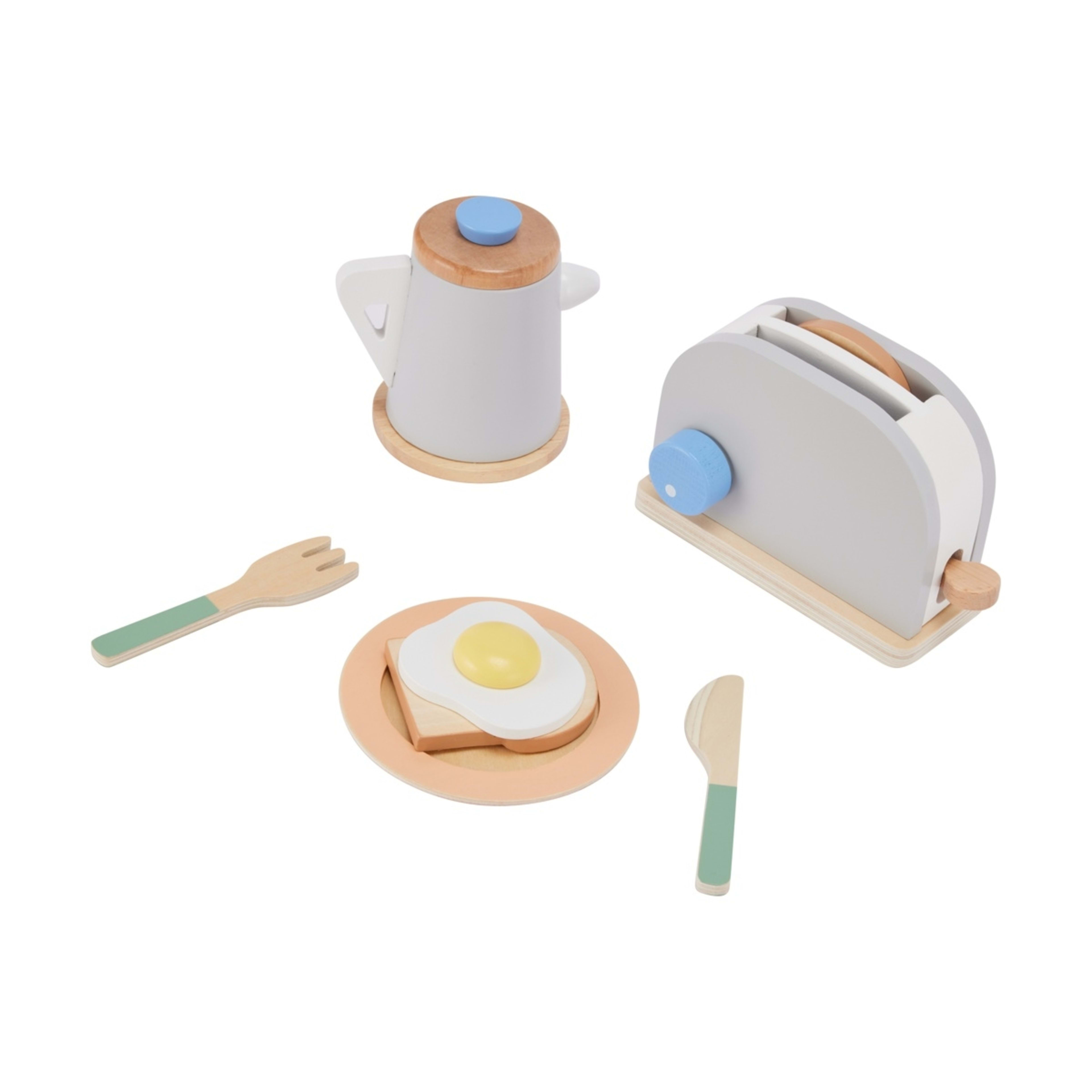 8 Piece Wooden Breakfast Set - Kmart