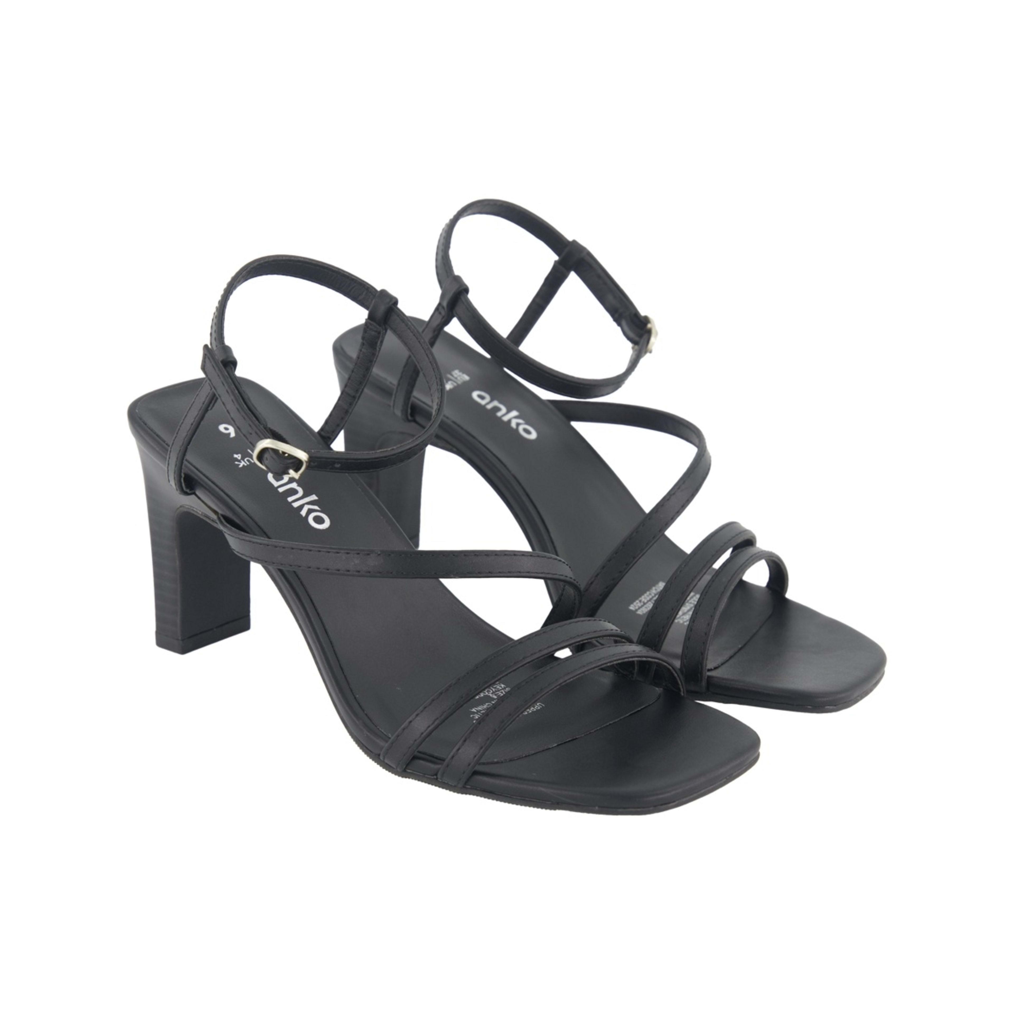 2 Strappy Heel Sandals Black, 2 of 6