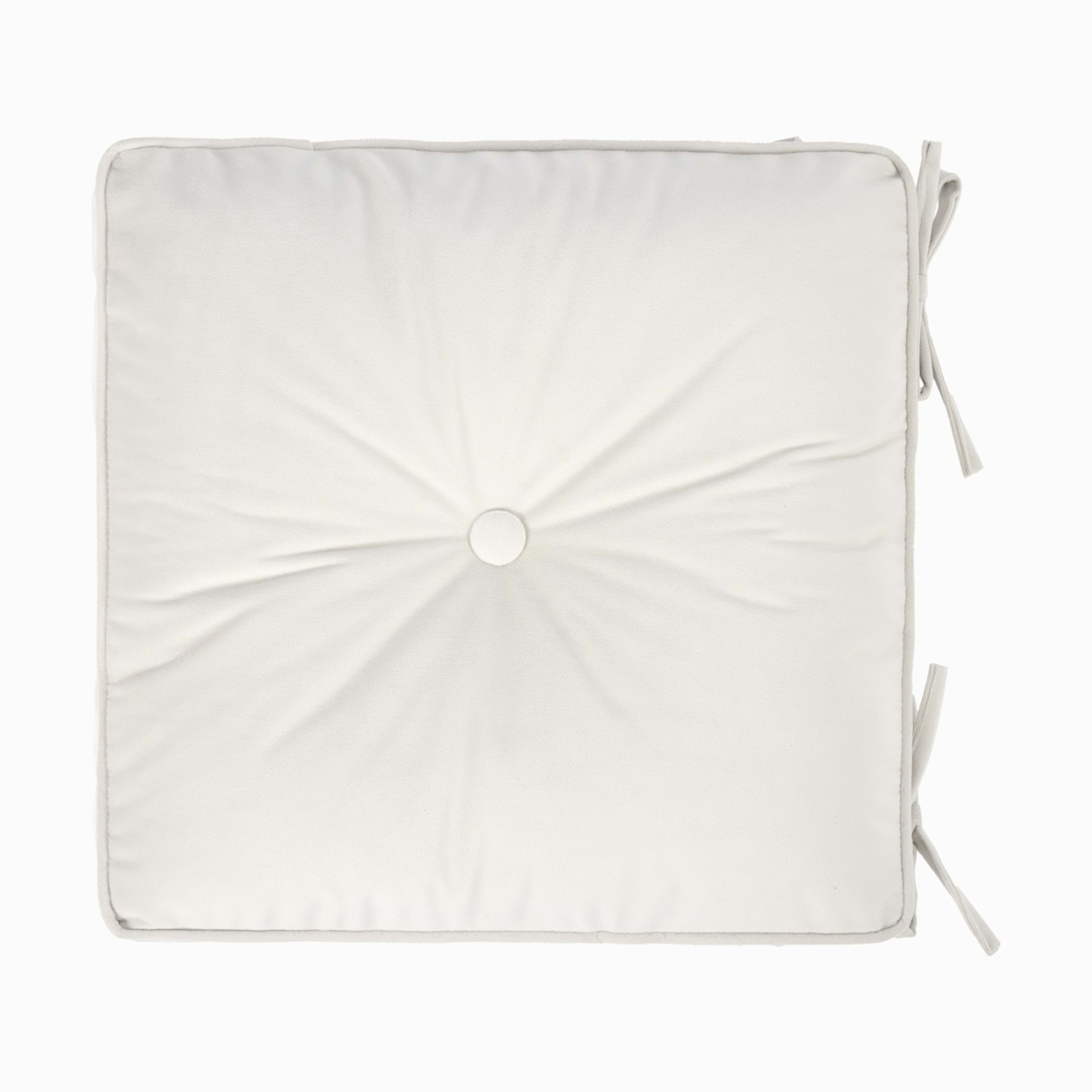 1 Velvet Chair Pad - Natural