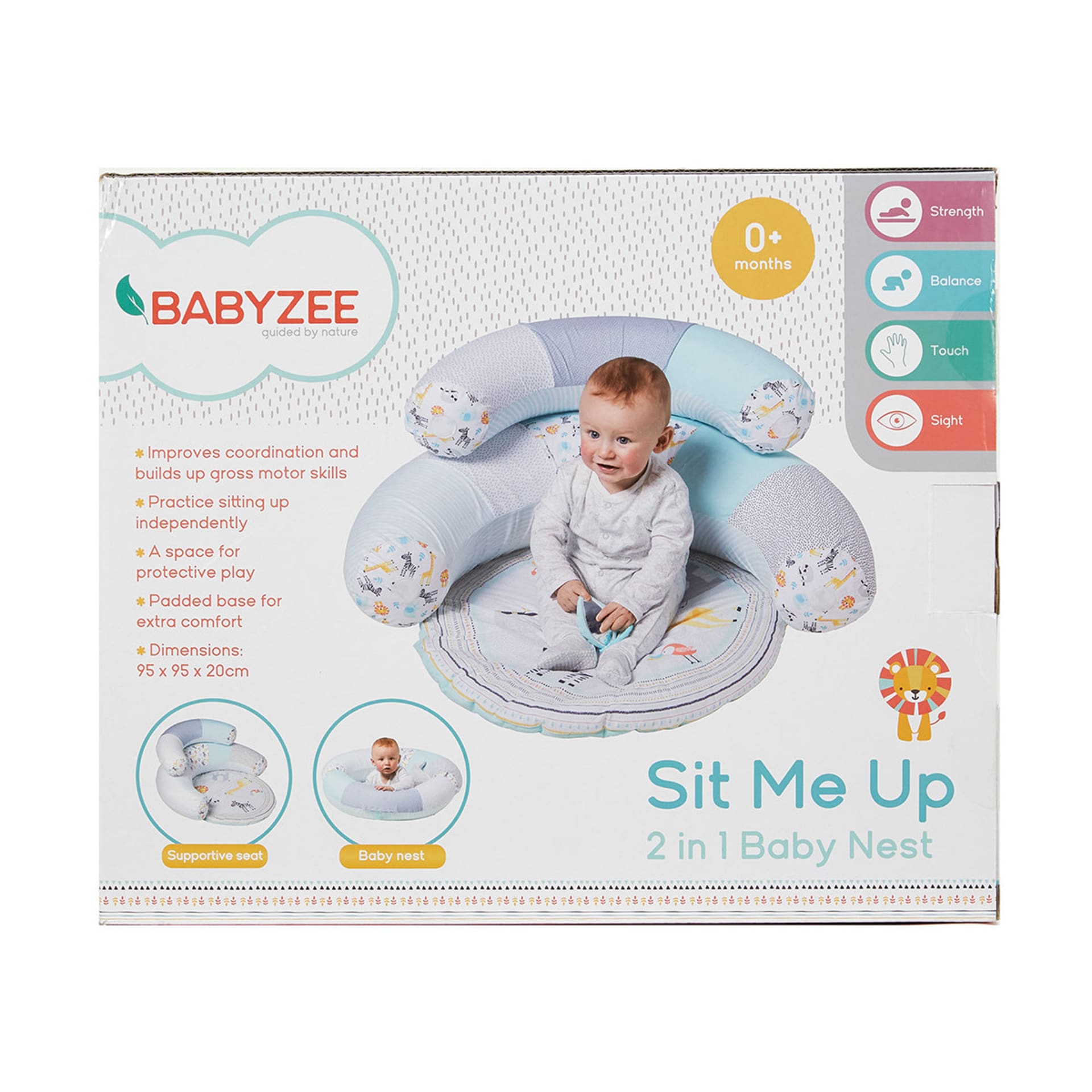 Babyzee Sit Me Up 2 in 1 Baby Nest Kmart