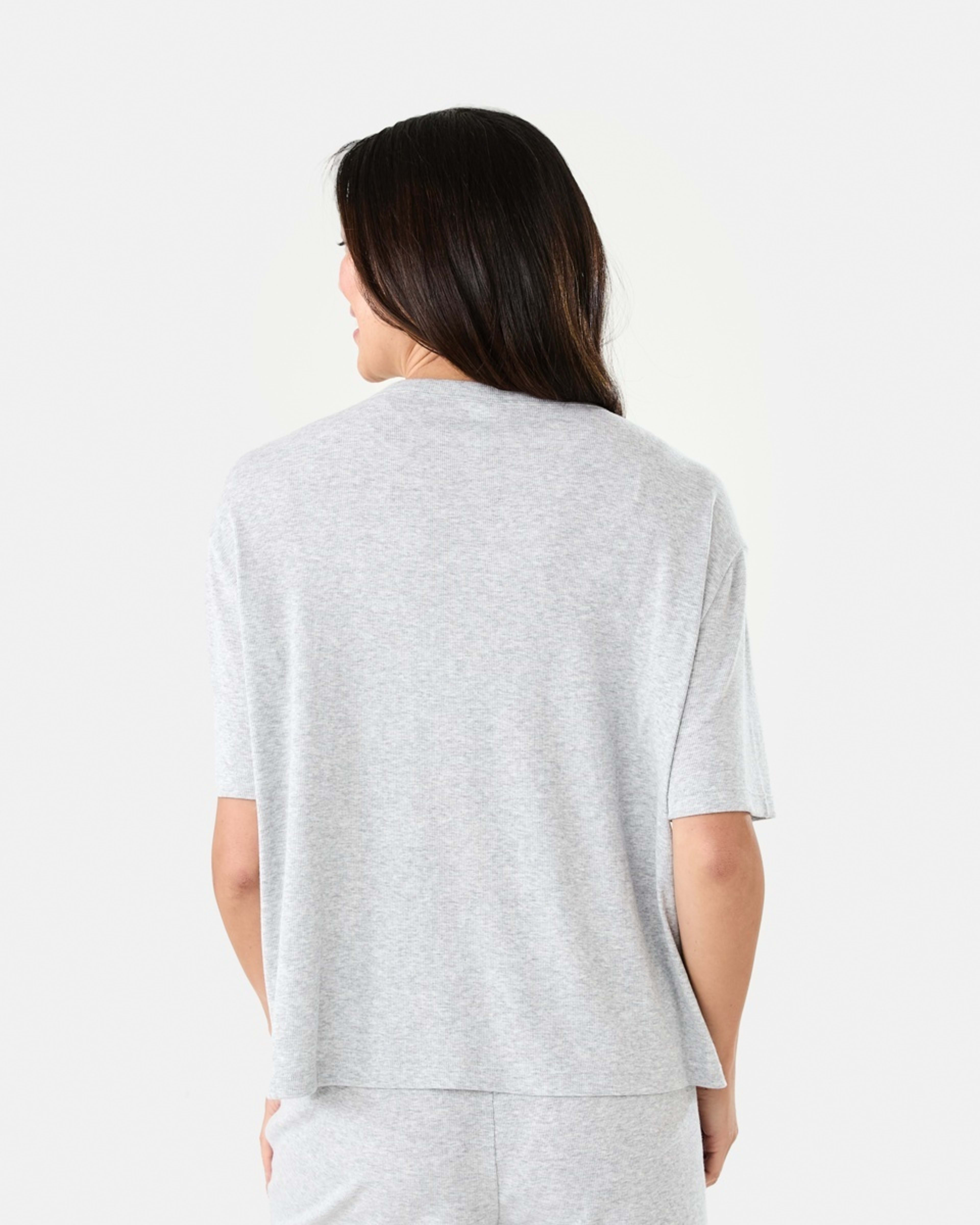 3 Rib Comfort T-shirt Slvr Marle, 3 of 7