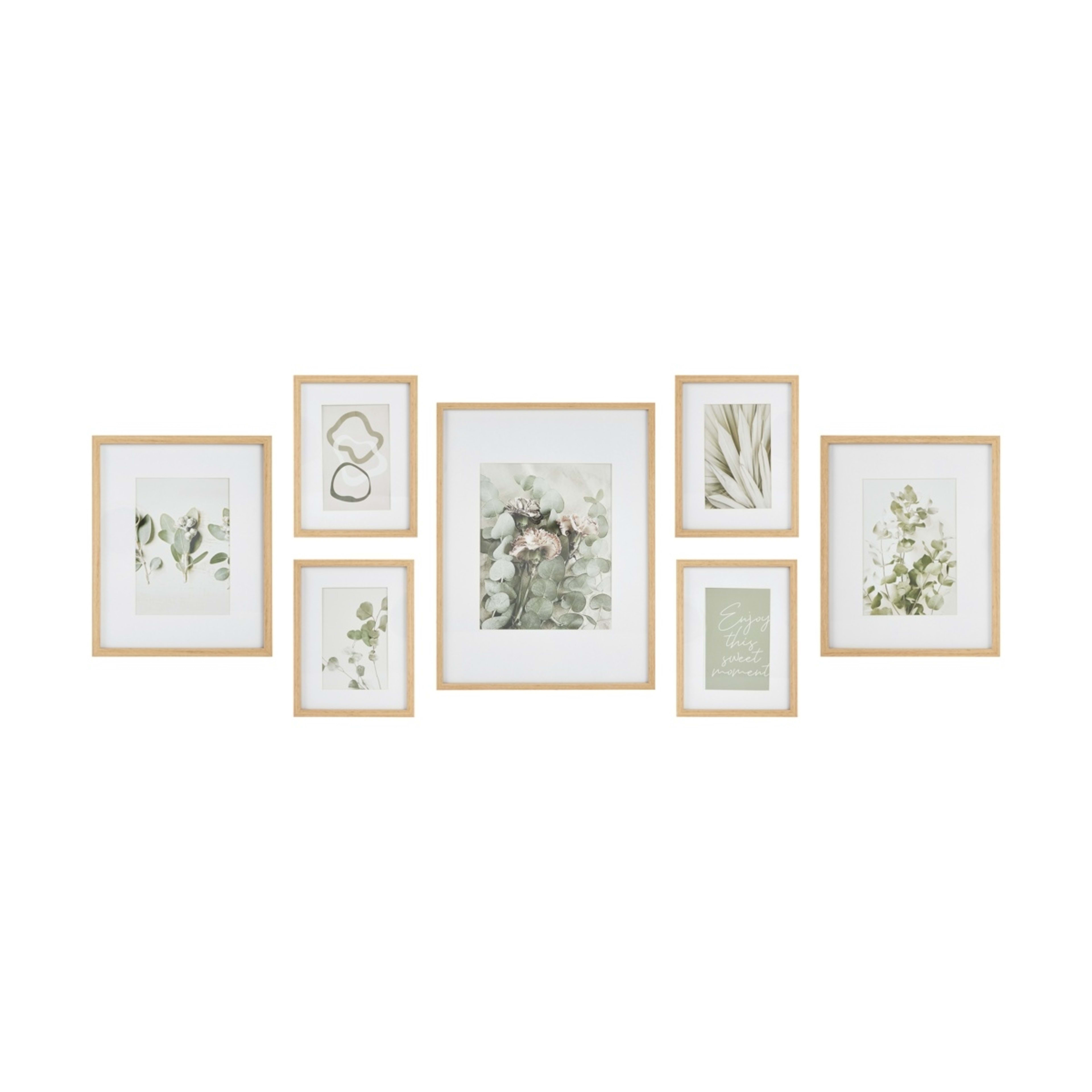 1 7 Piece Gallery Set - Oak