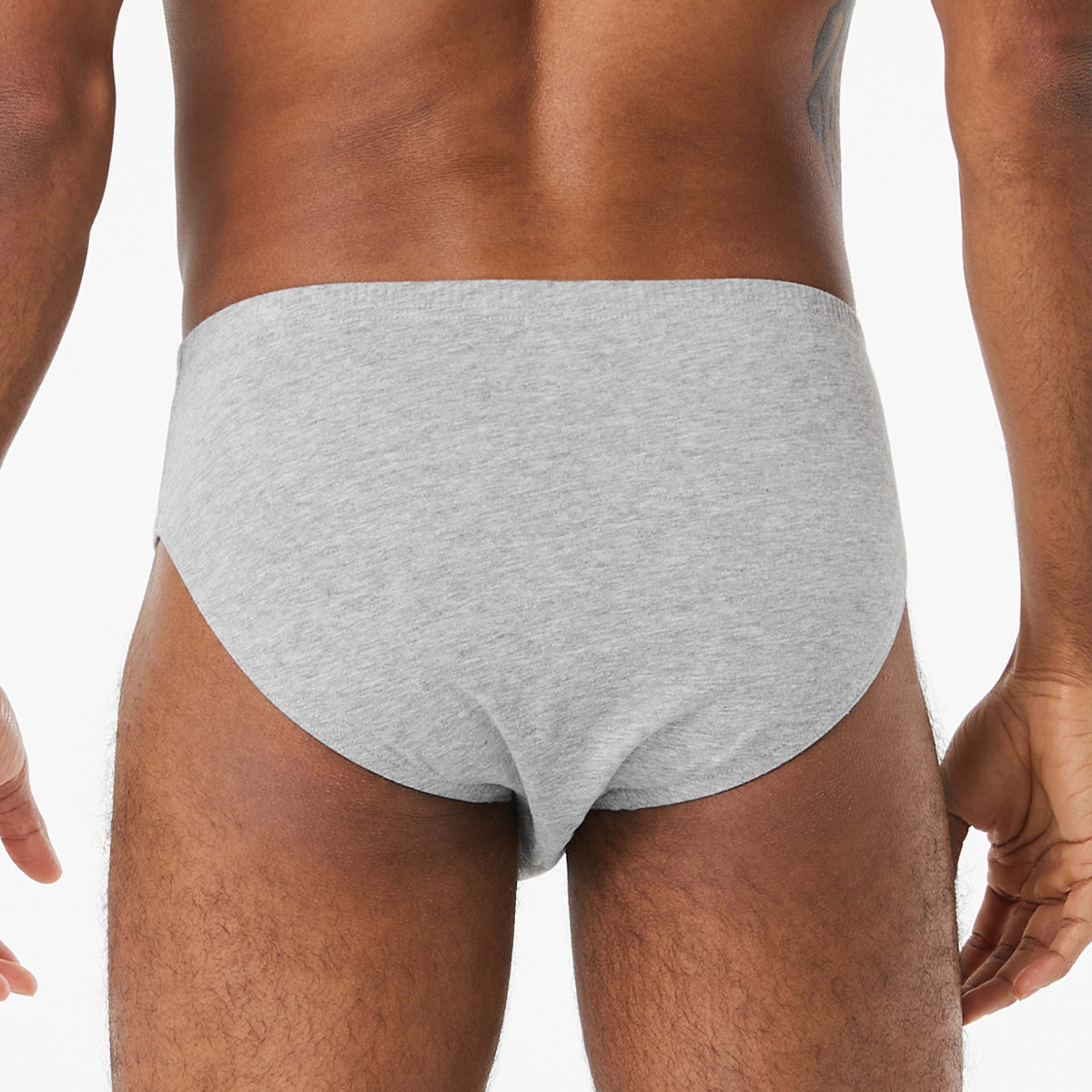 4 7 Pack Tunnel Waistband Briefs Grey Marle, 4 of 6