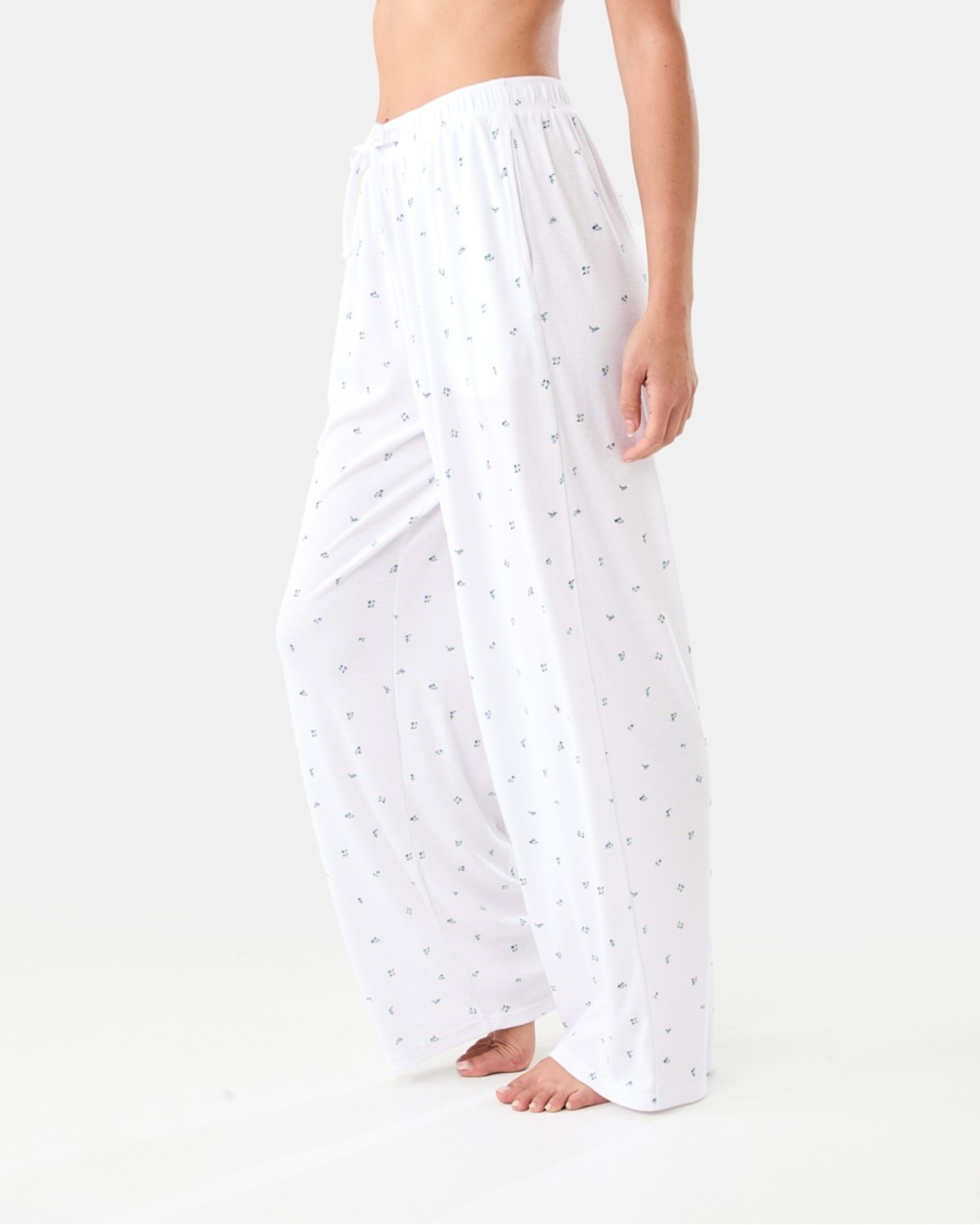 2 Rib Wide Leg Comfort Pants Sm Ditsy W, 2 of 6