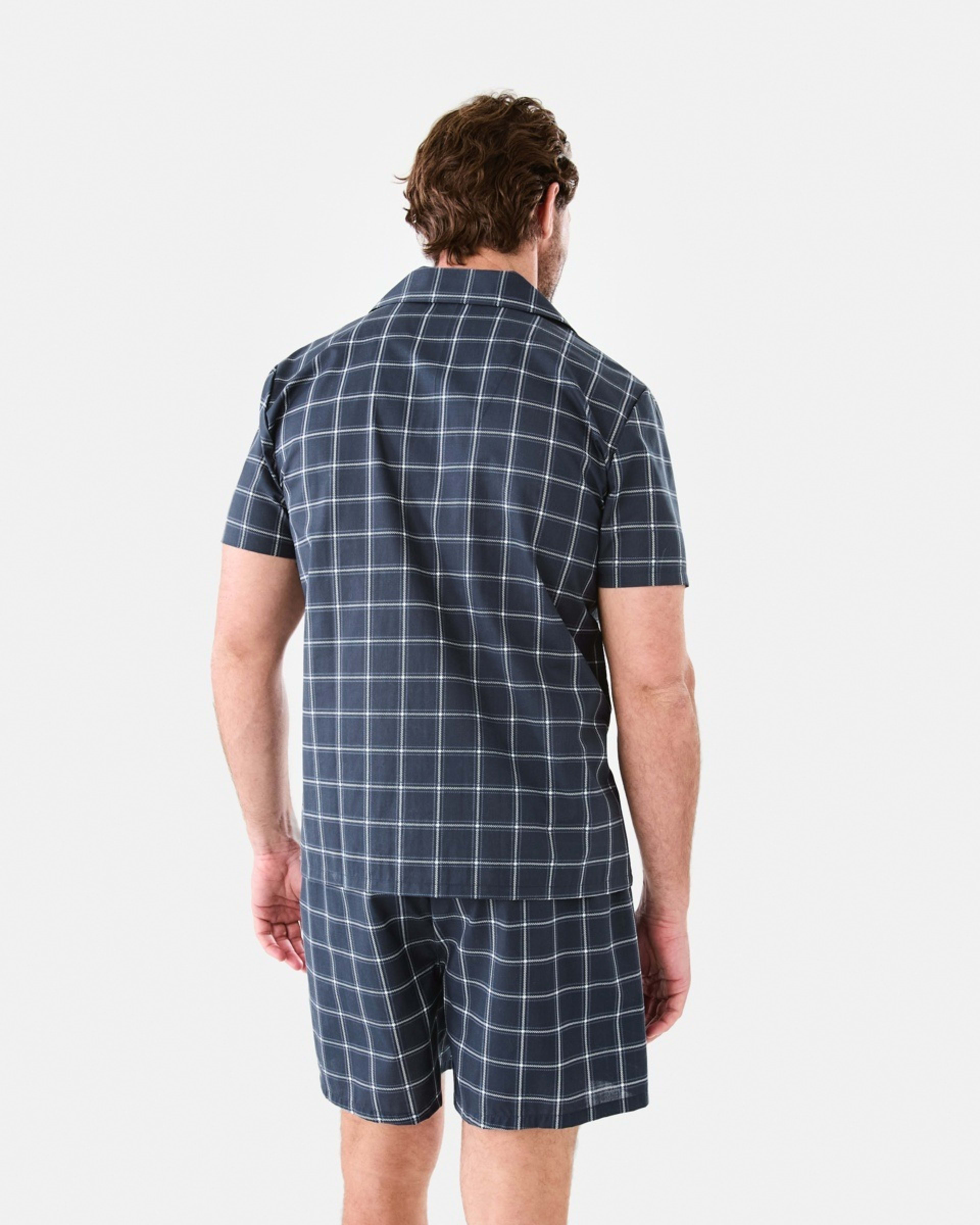 3 Short Leg Woven Pyjama Set Cotters Check, 3 of 9