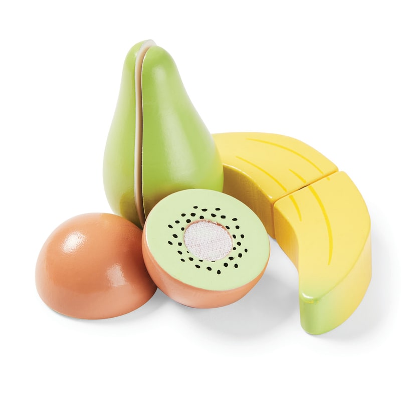 8 Piece Wooden Fruit Cutting Set Kmart