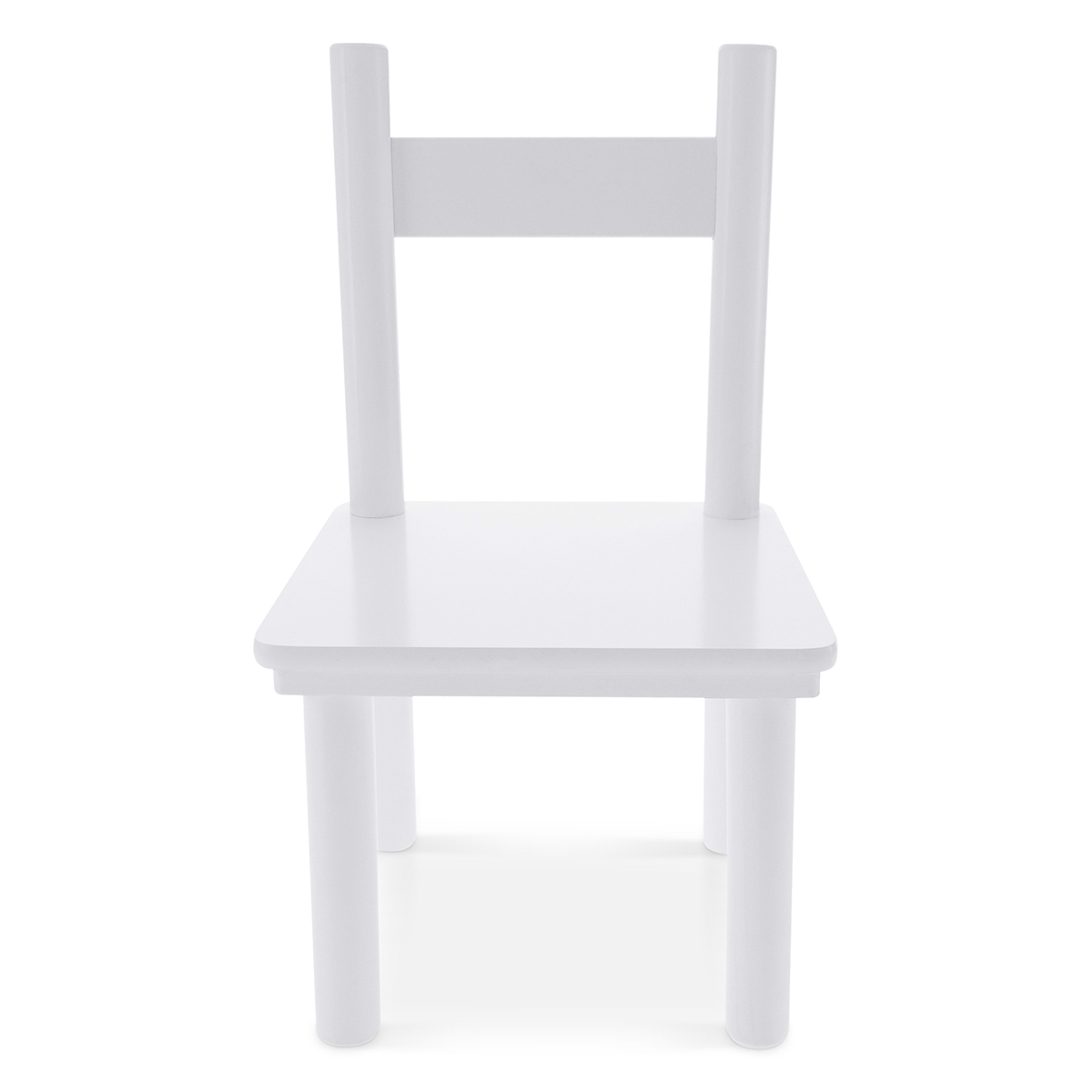 4 3 Piece Table and Chair Set - White, 4 of 10