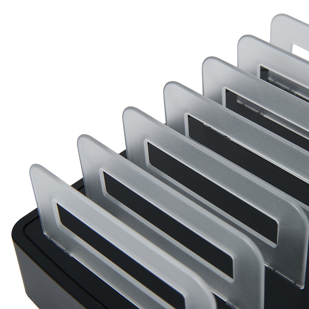 6 Port USB Charger Stand Black Kmart