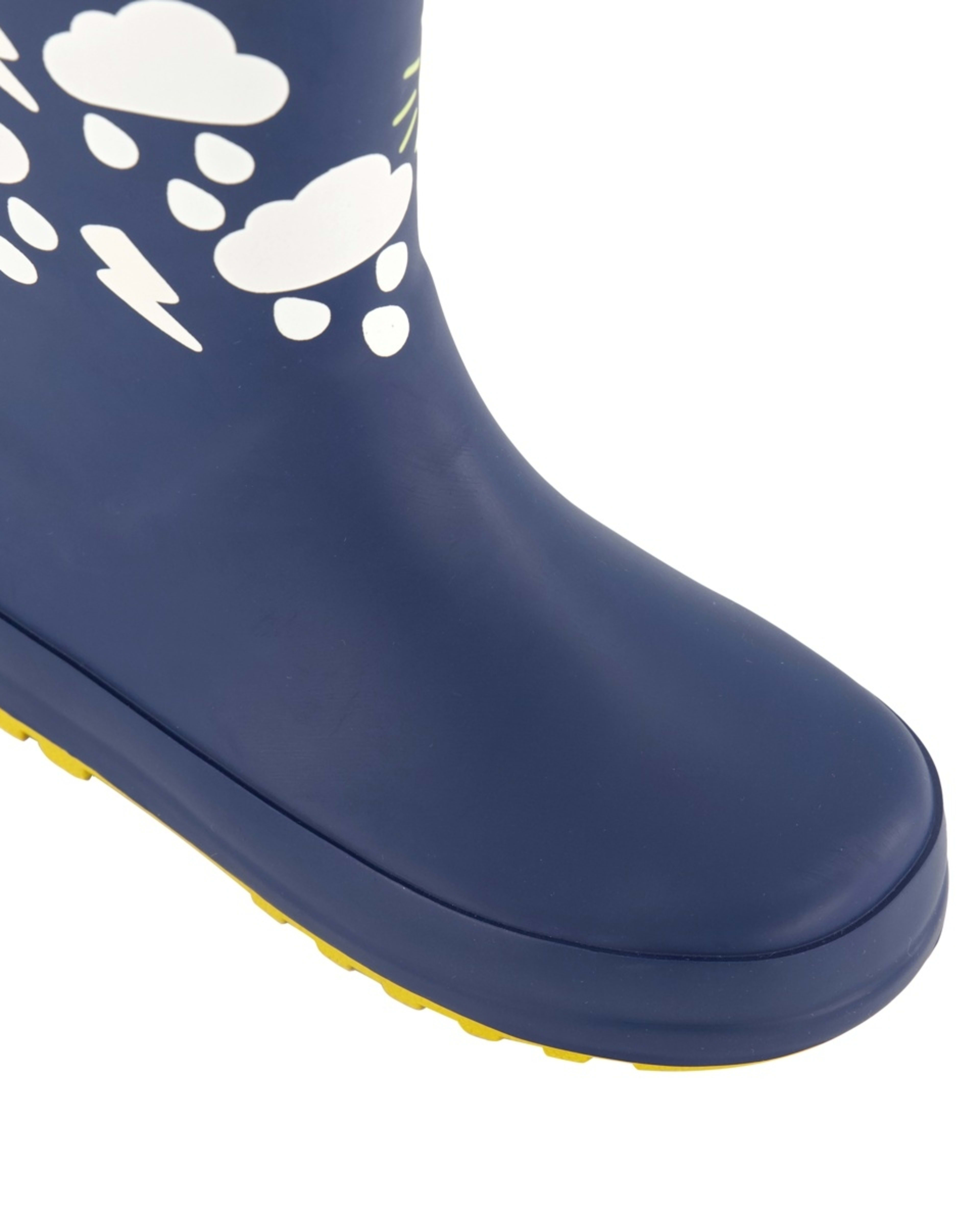 4 Junior Colour Change Rainboots Rain Cloud Navy, 4 of 4