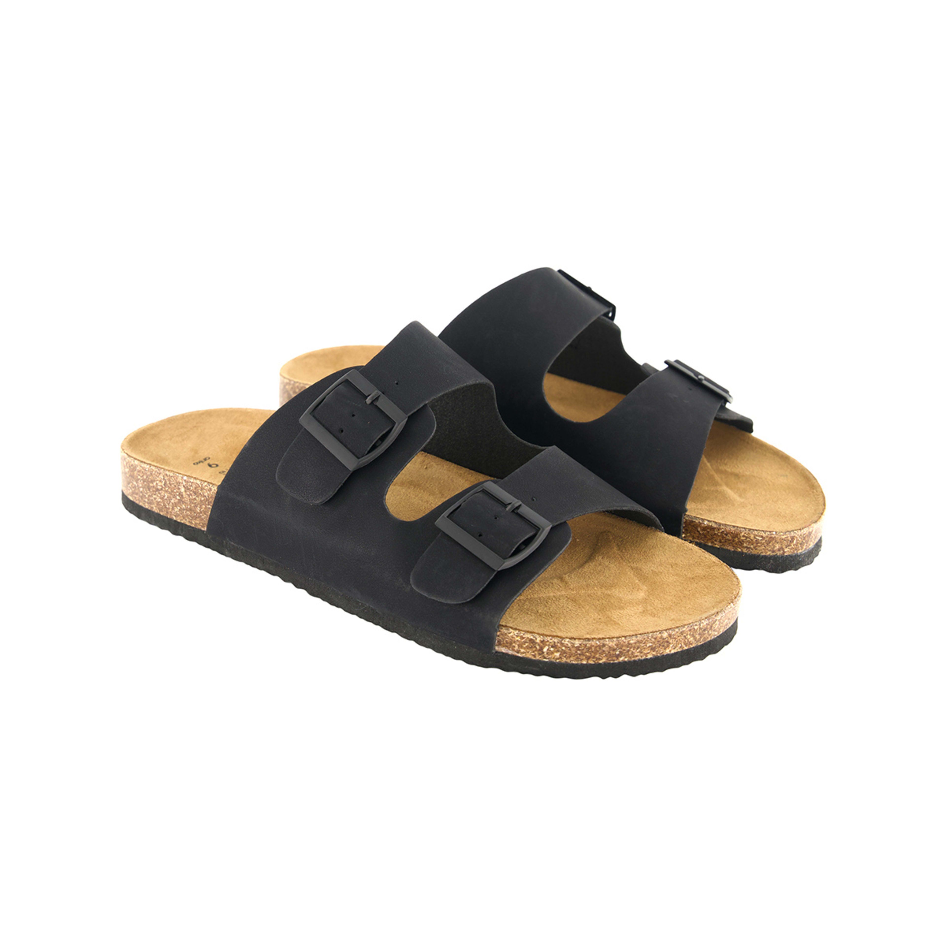 2 Double Buckle Sandals Black, 2 of 4