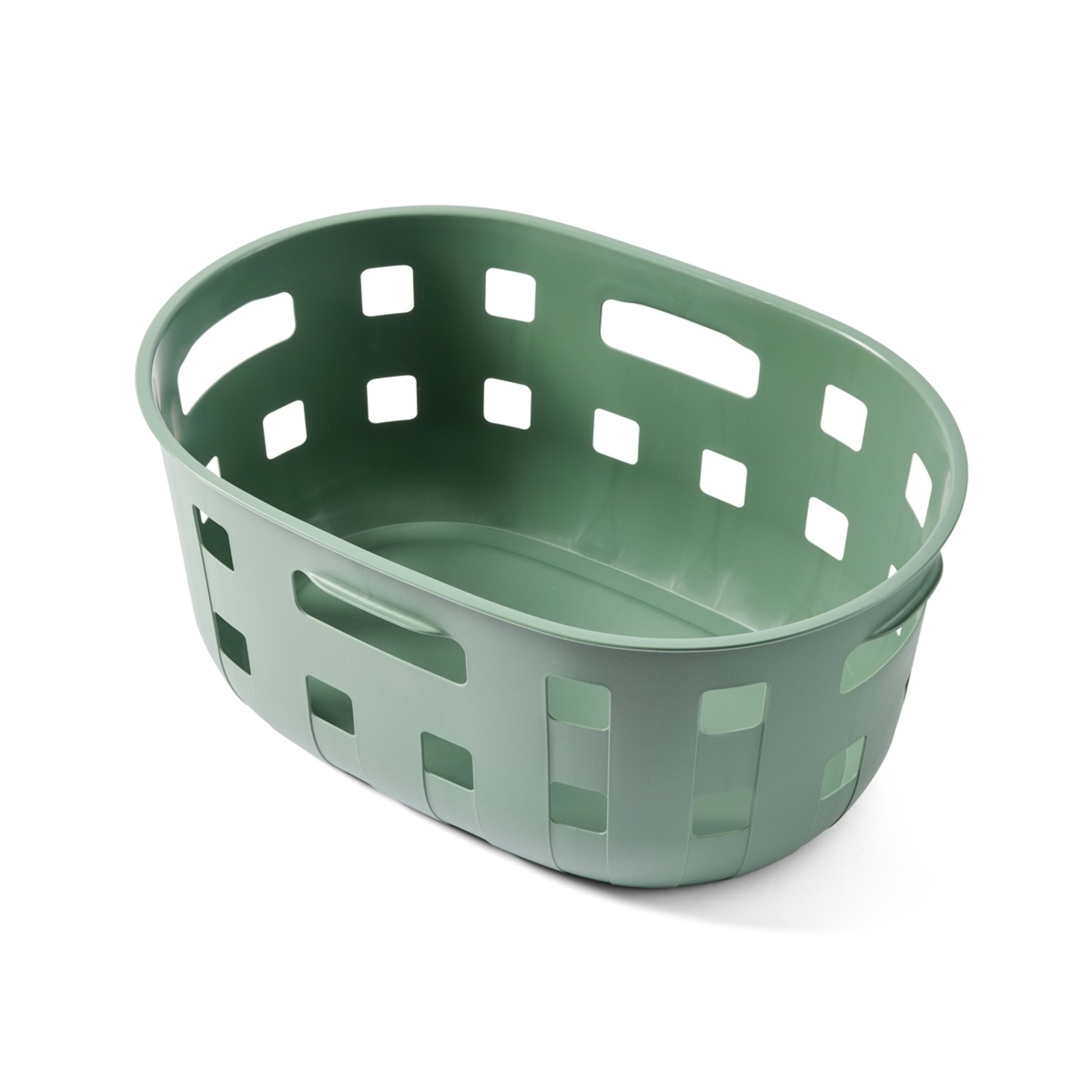 5 50L Trellis Laundry Basket - Green, 5 of 8