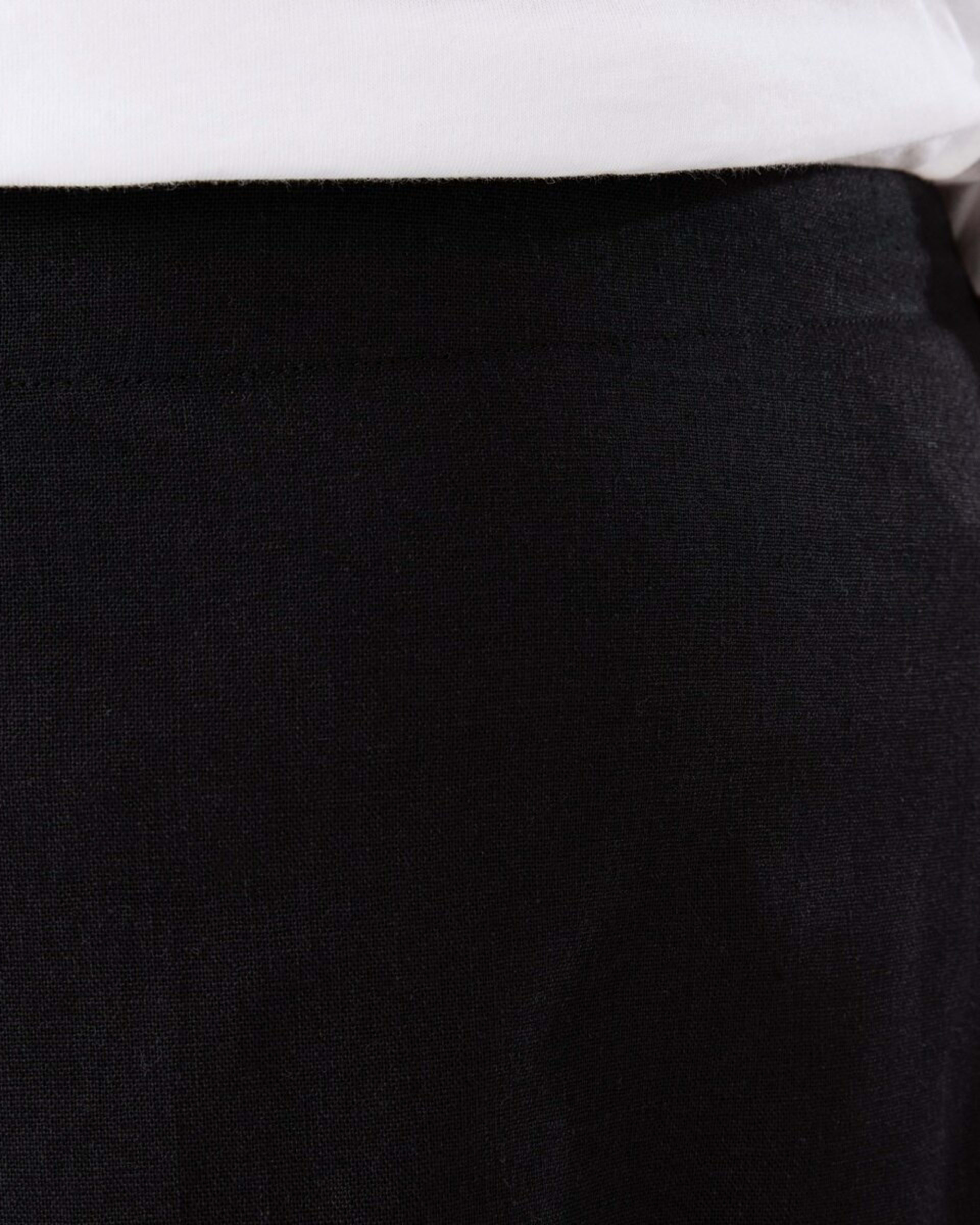 4 Linen Blend Maxi Skirt BLACK, 4 of 4