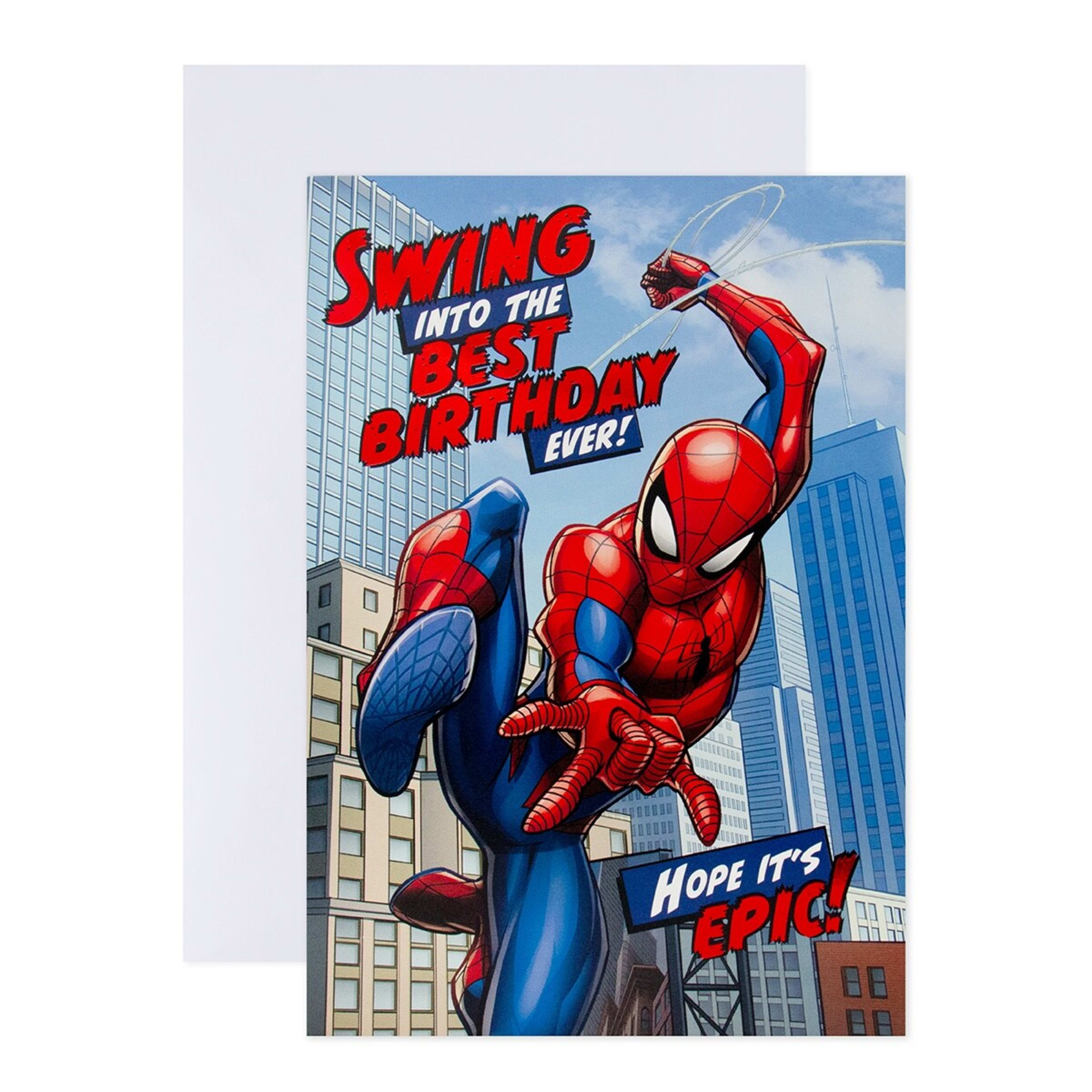 1 Hallmark Interactive Sound Birthday Card - Spider-Man