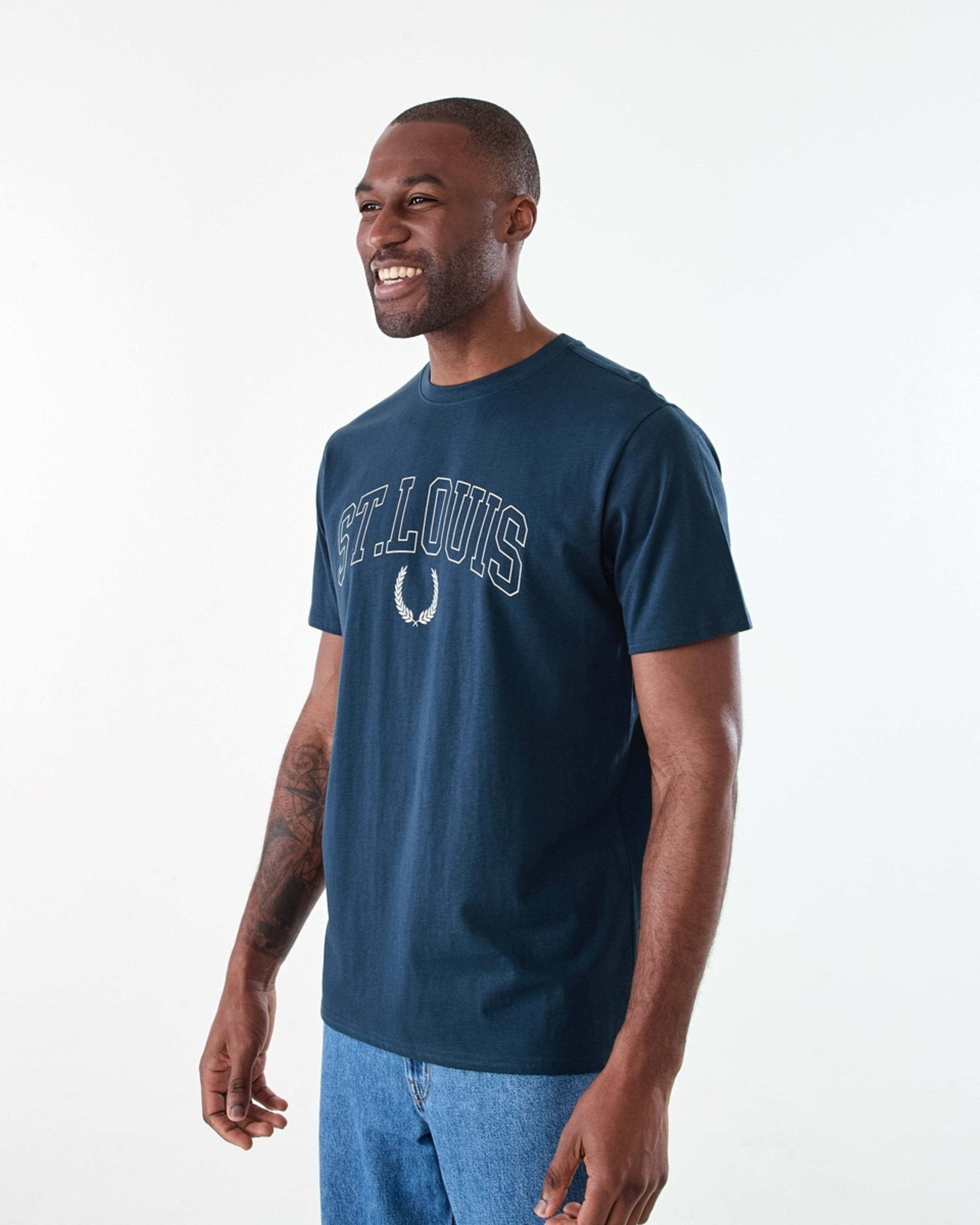 2 Printed T-shirt SPELL NAVY, 2 of 6