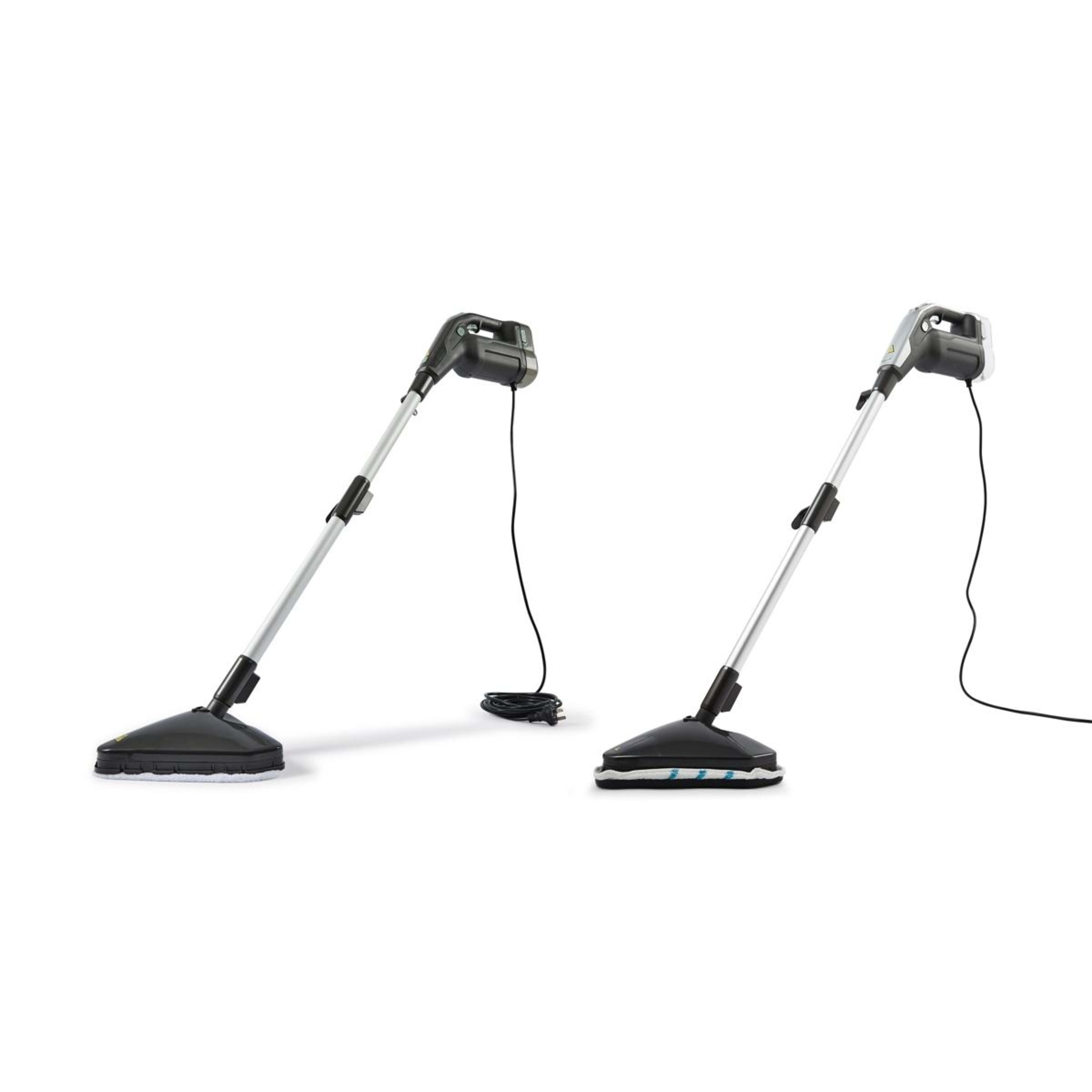 1 2-in-1 Floor & Hand Steamer - Grey and Black