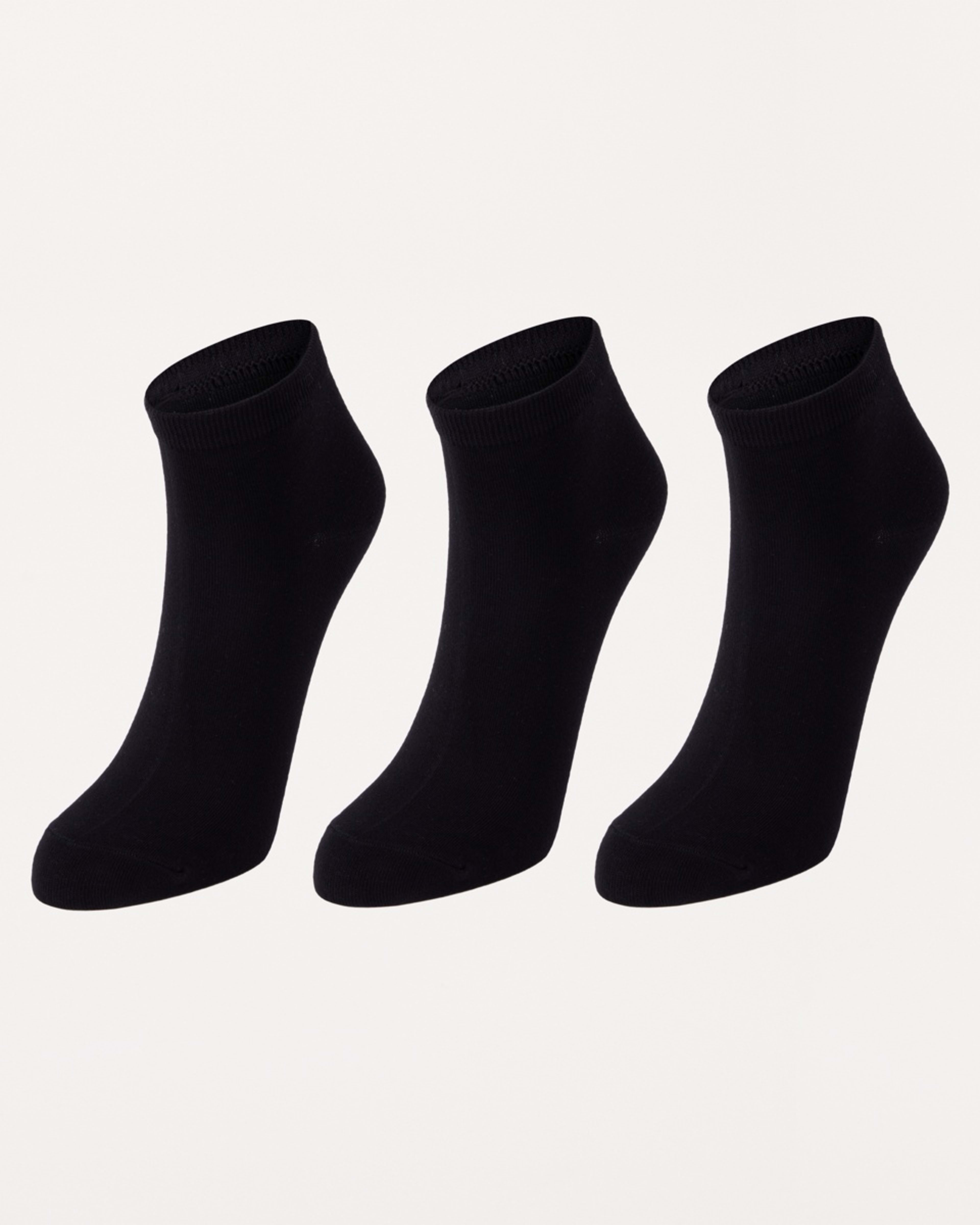 1 3 Pack Bamboo Anklet Socks BLACK