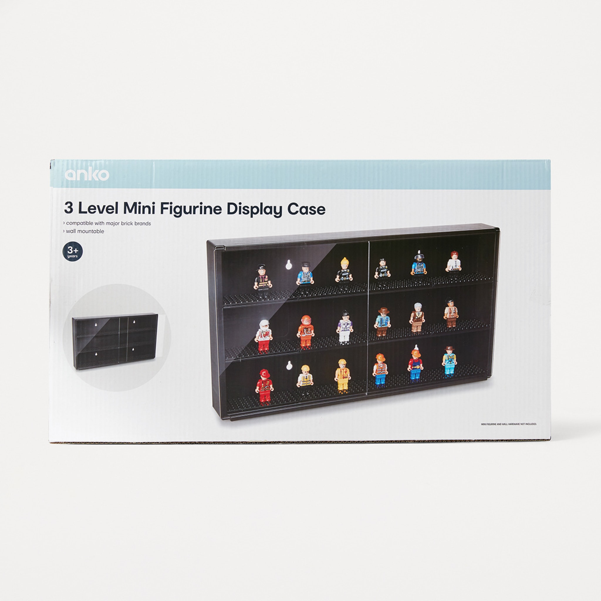 3 Level Mini Figurine Display Case Kmart