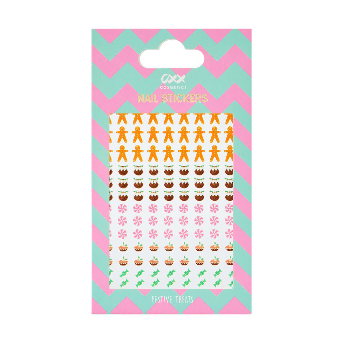 OXX Cosmetics Nail Stickers Festive Treats Kmart