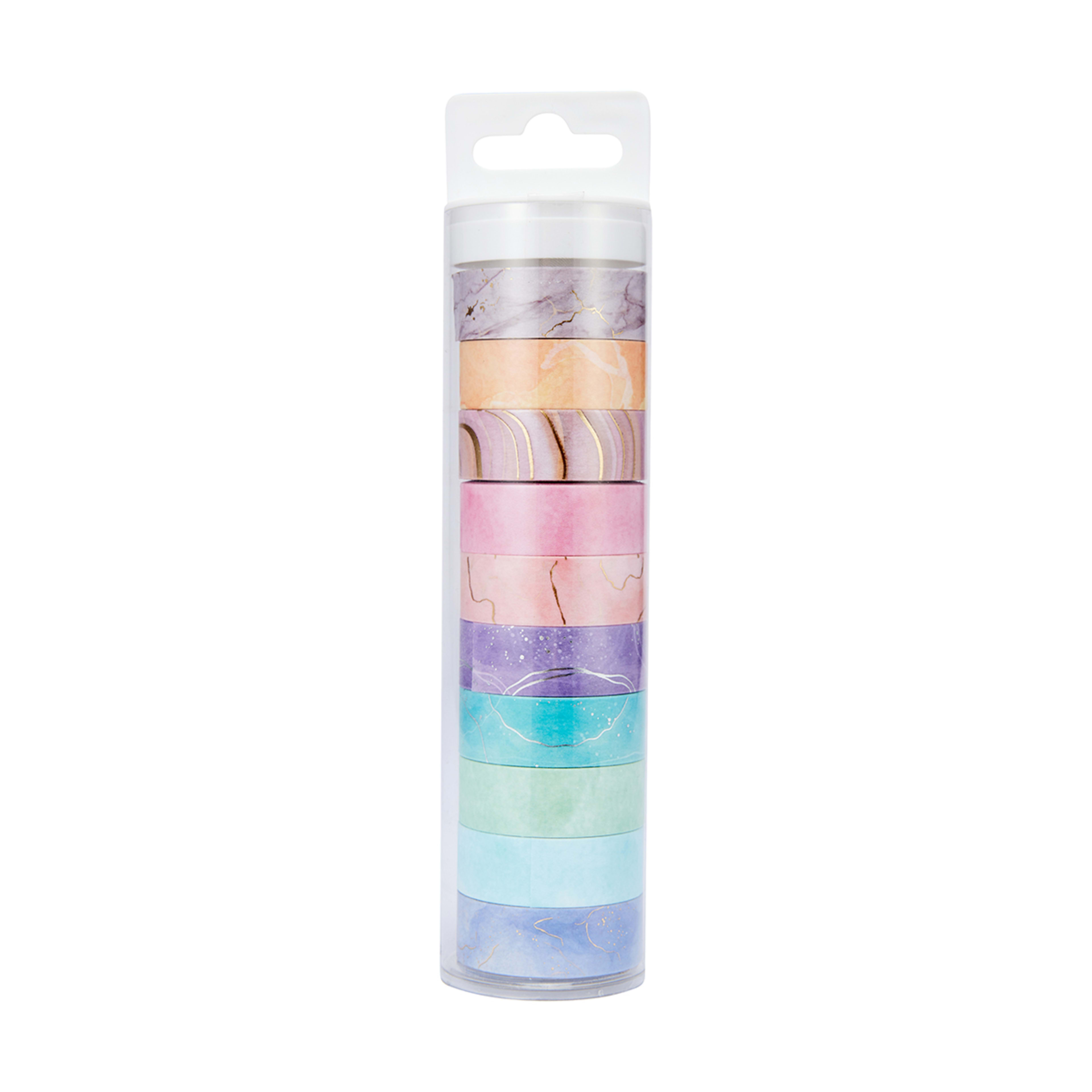 10 Pack Washi Tape Watercolour Marble Kmart