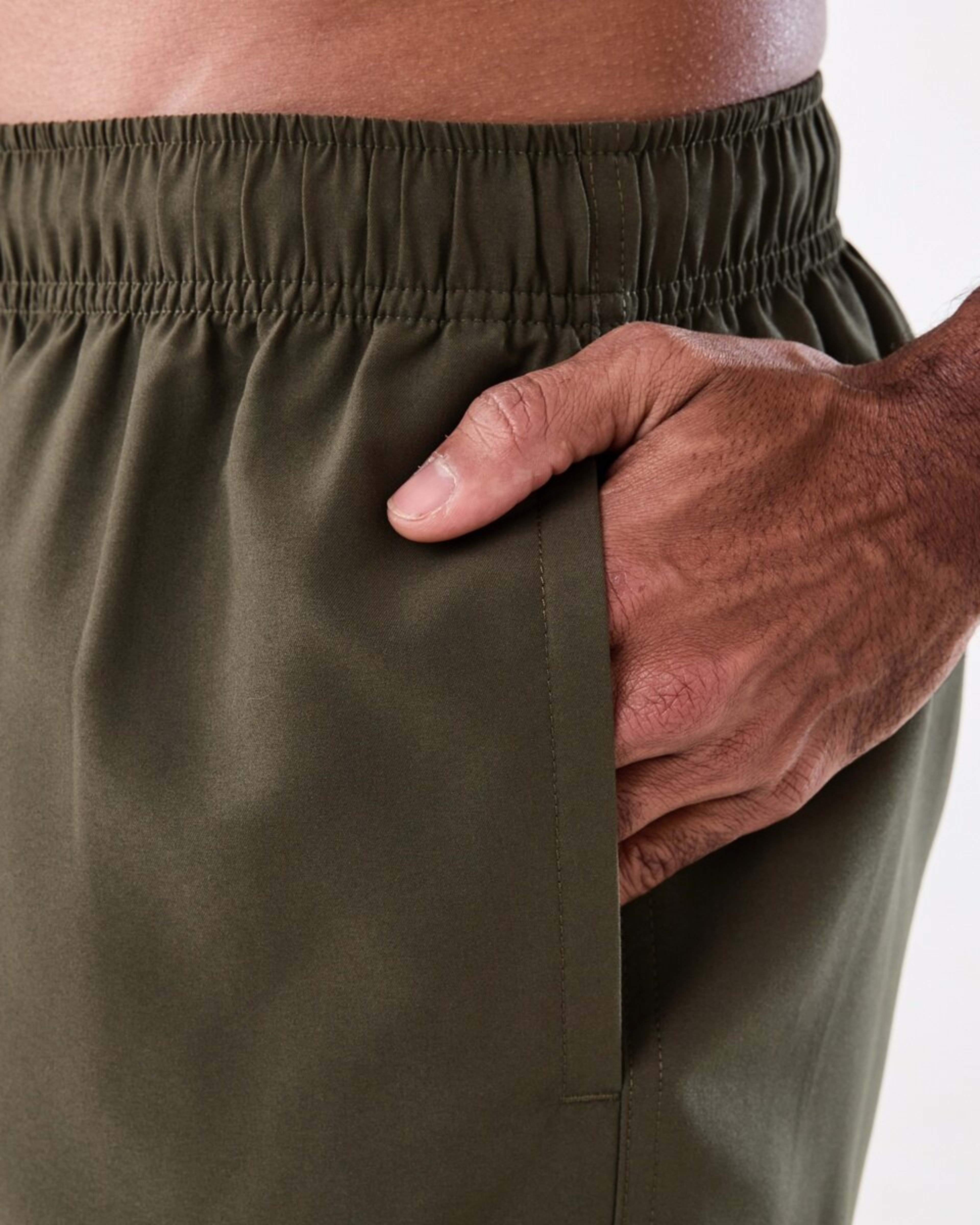 4 Elastic Waist Regular Cargo Boardshorts TUSSOCK GREEN, 4 of 7