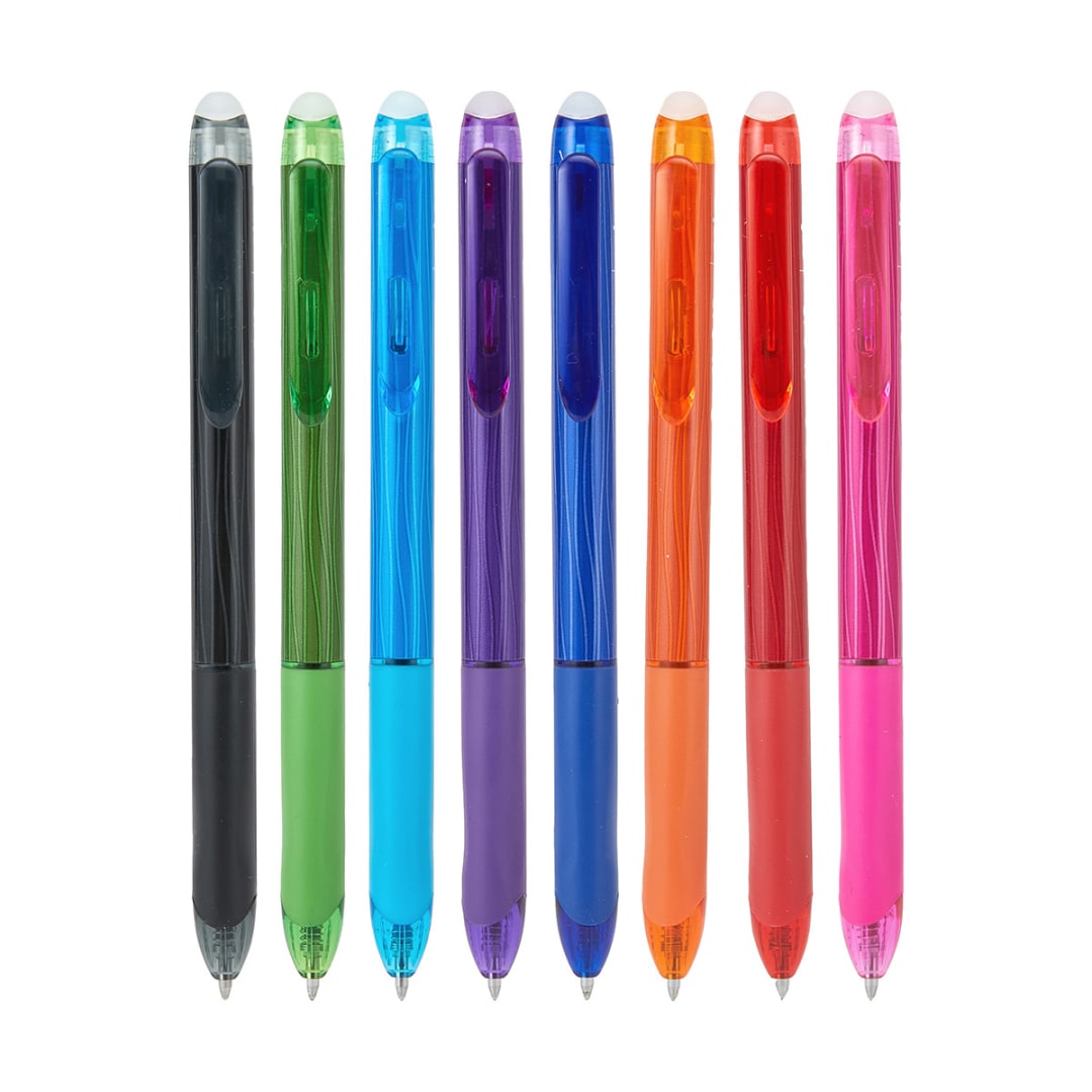 8 Pack Erasable Retractable Gel Pen Kmart