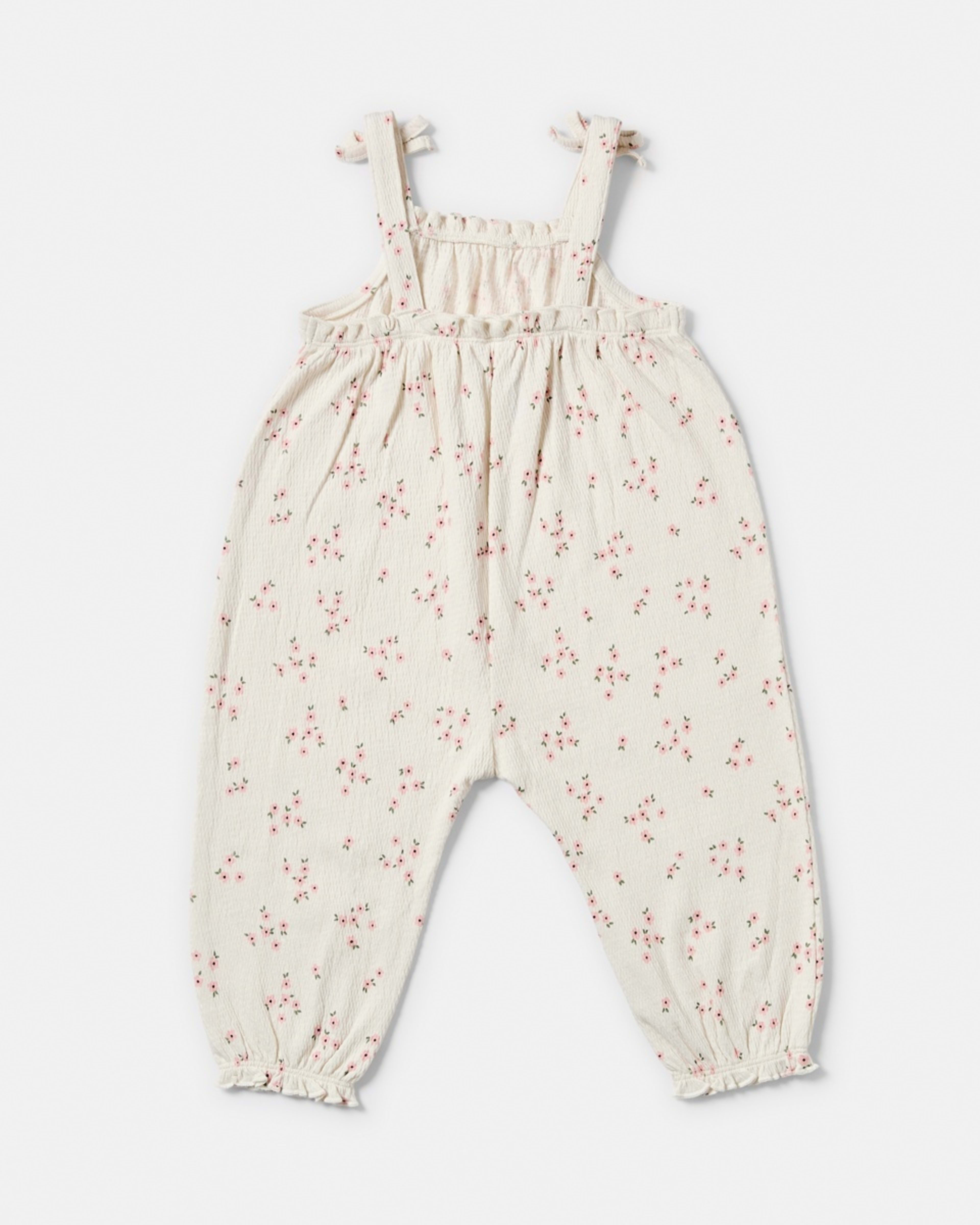 2 Long Leg Crinkle Romper EGRET BLOOM FLORAL, 2 of 3