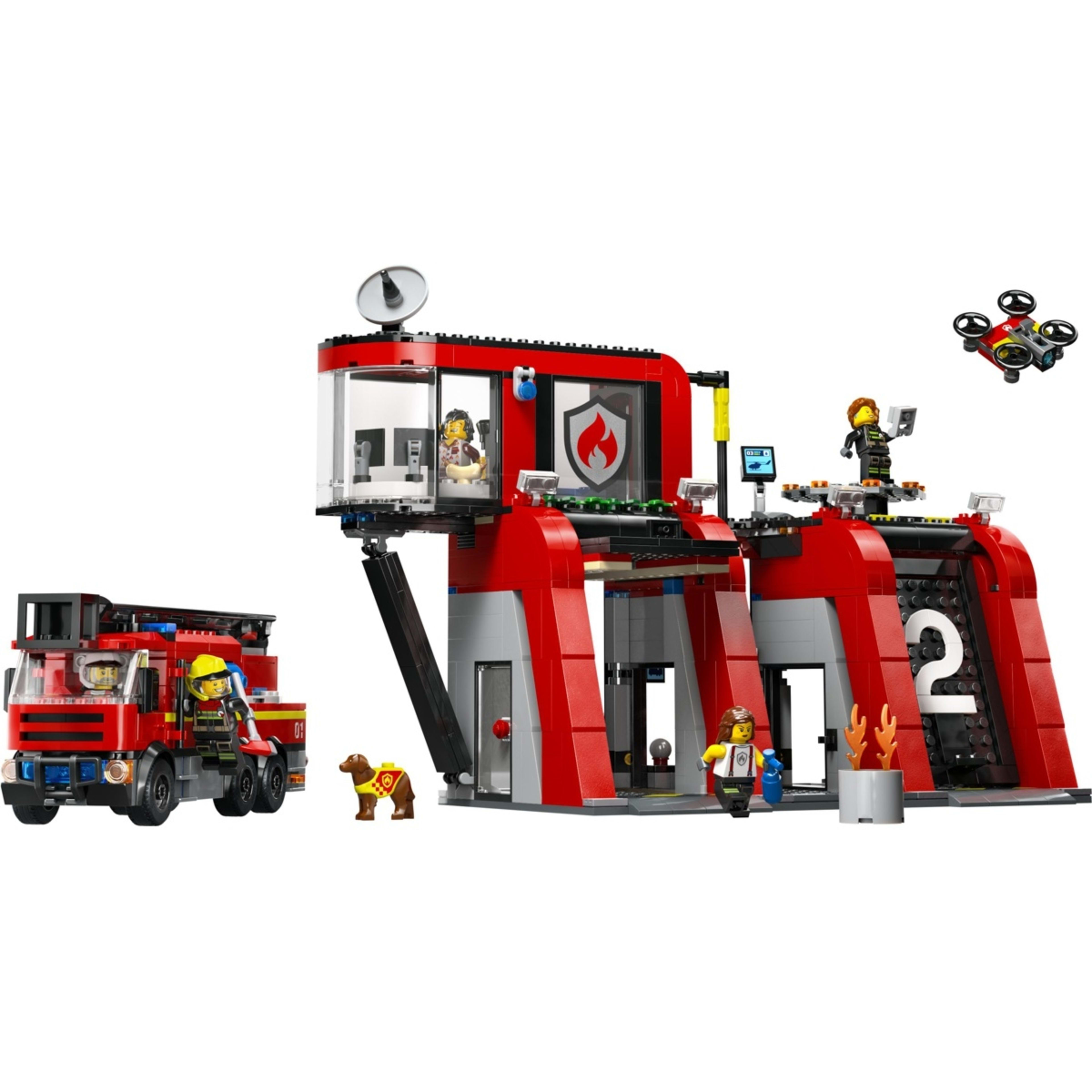 3 LEGO City Fire Station with Fire Truck 60414, 3 of 11