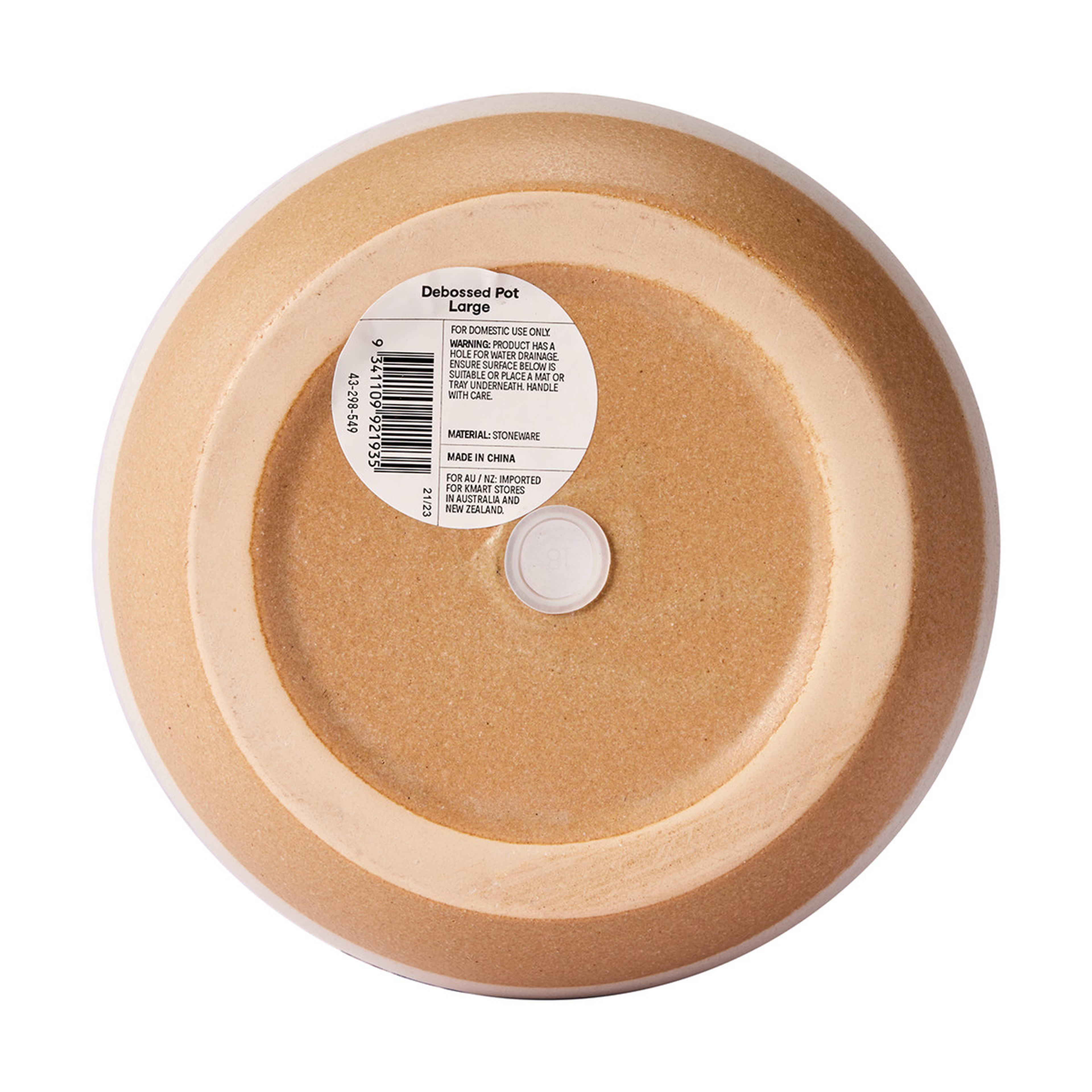 Debossed Pot Large Kmart