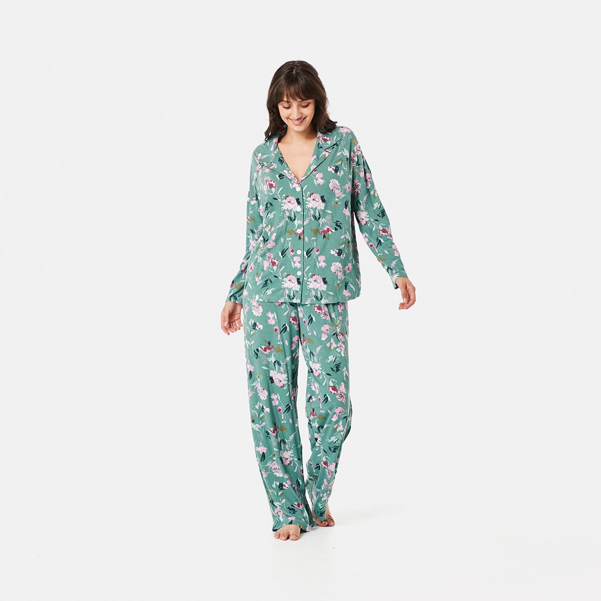 Slouchy Long Sleeve and Pant Pyjama Set 