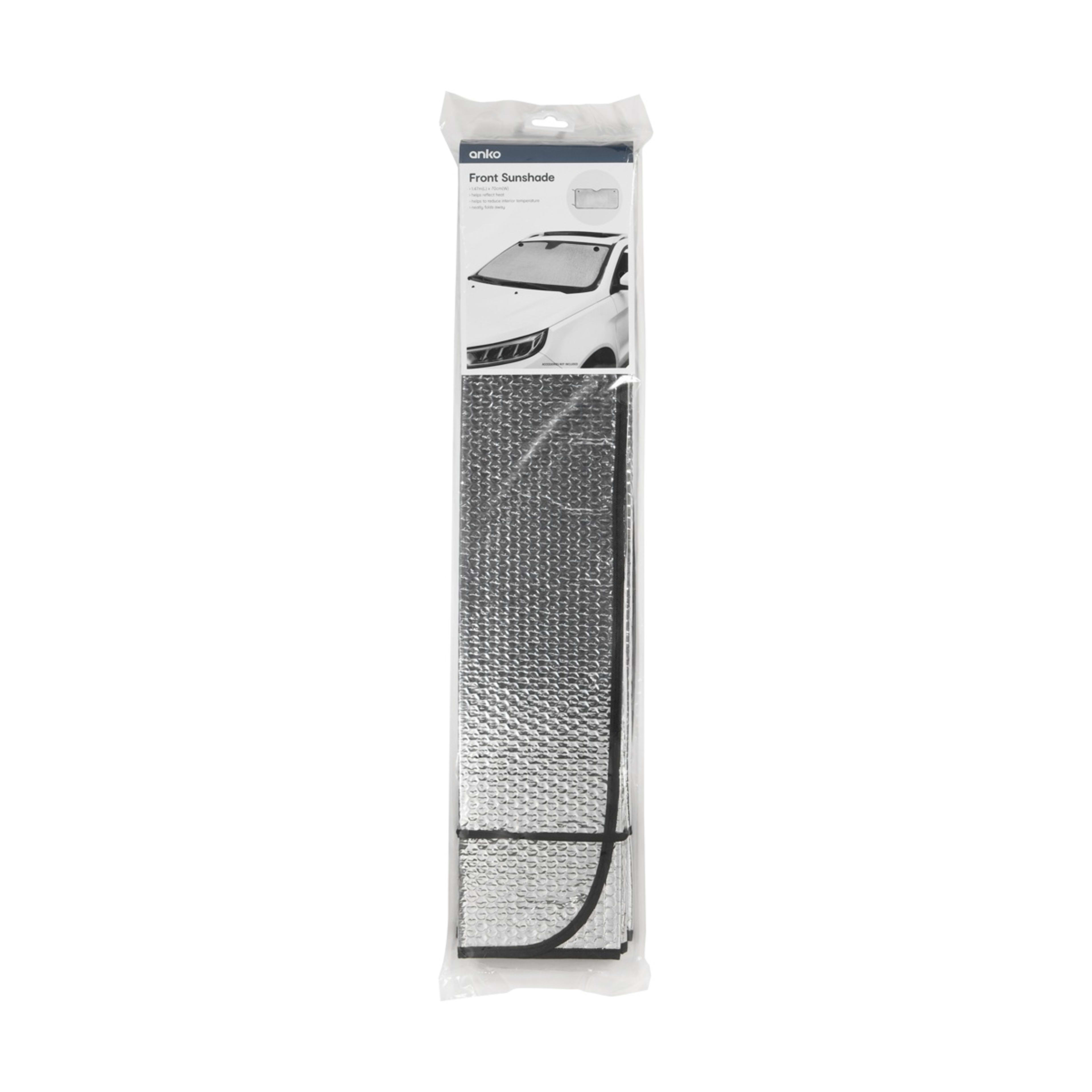 6 Front Accordion Sunshade - Silver, 6 of 6