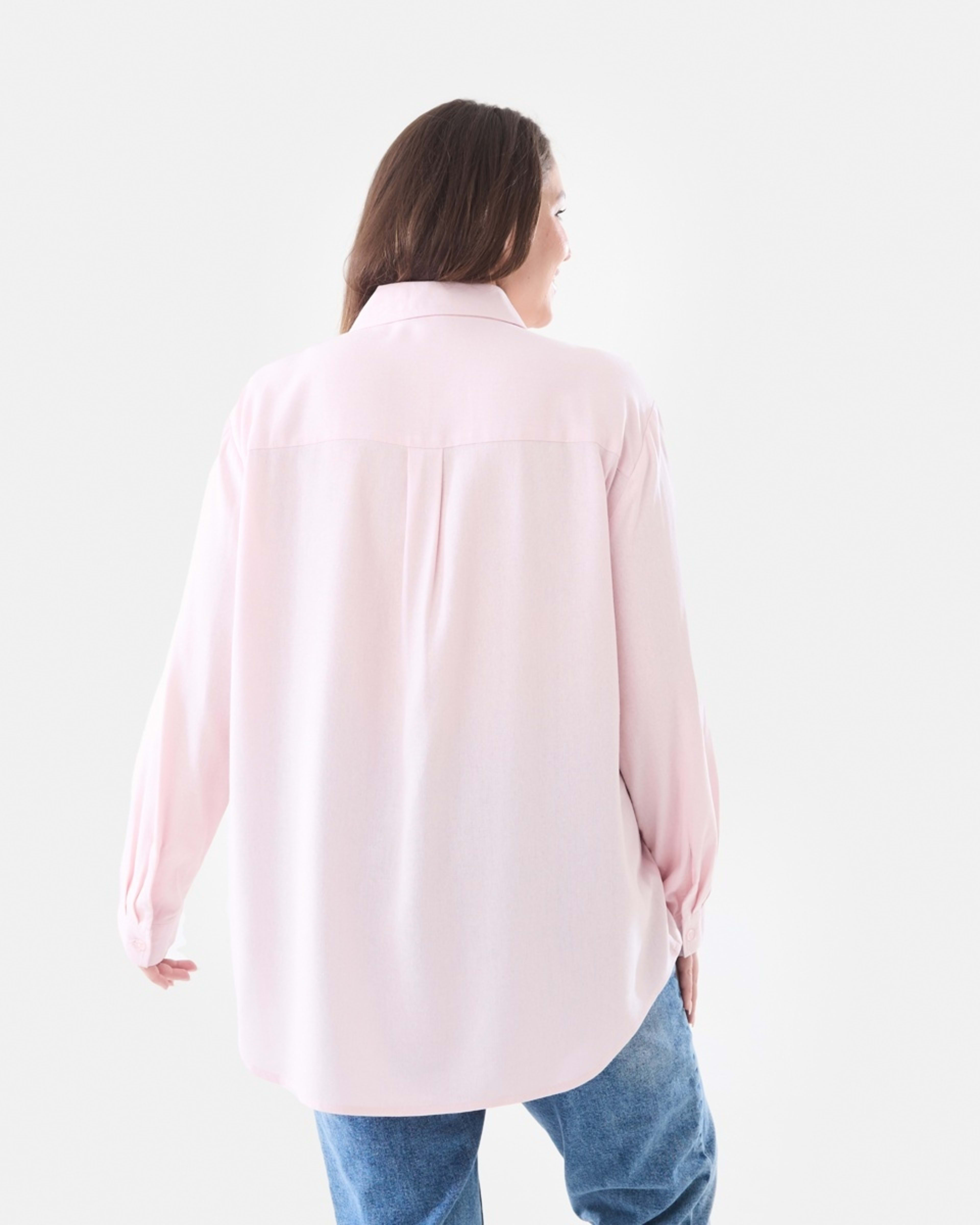 3 Curve Long Sleeve Shirt Soft Pink, 3 of 5