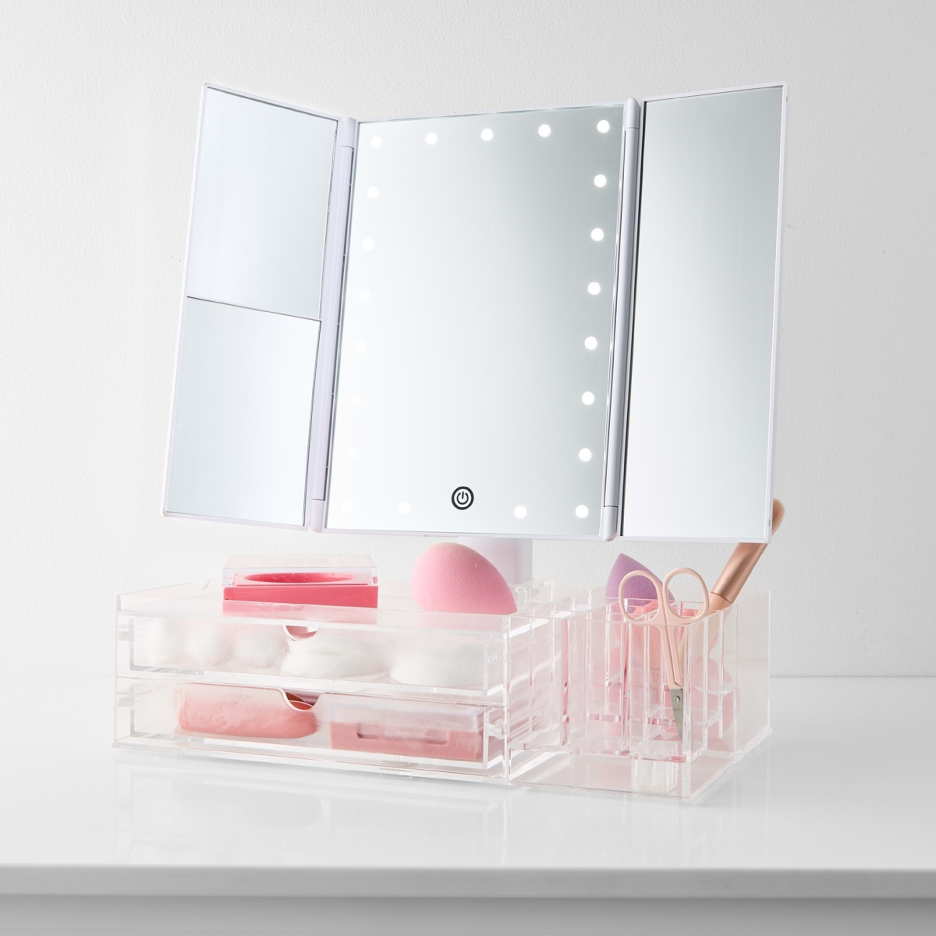 1 Tri-Fold LED Mirror, 1 of 10
