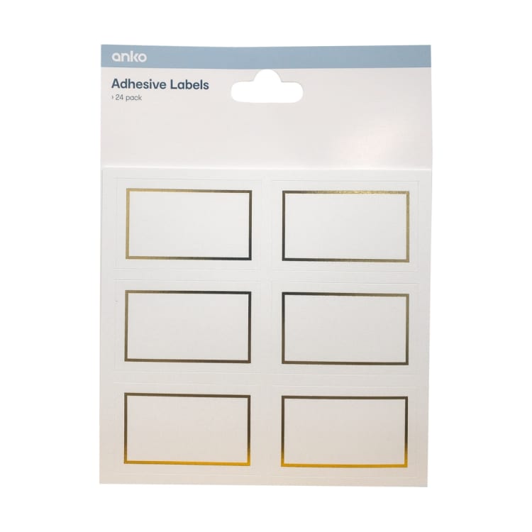 24 Pack Adhesive Labels Kmart NZ