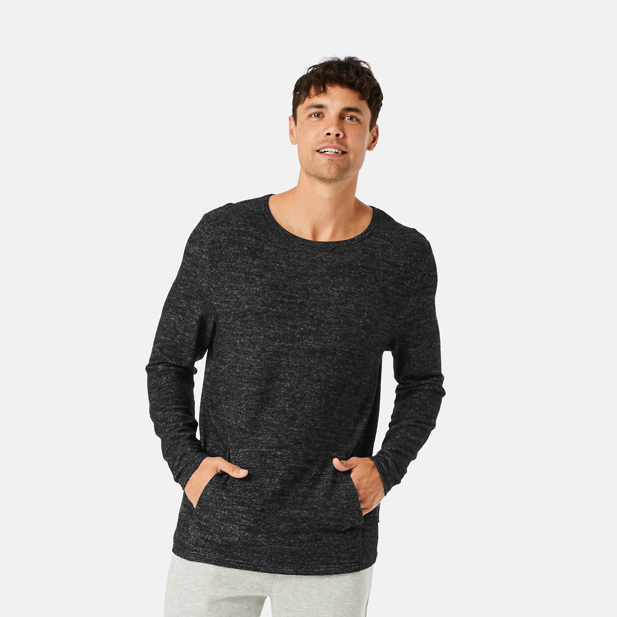 Long Sleeve Brushed Knit Top - Kmart