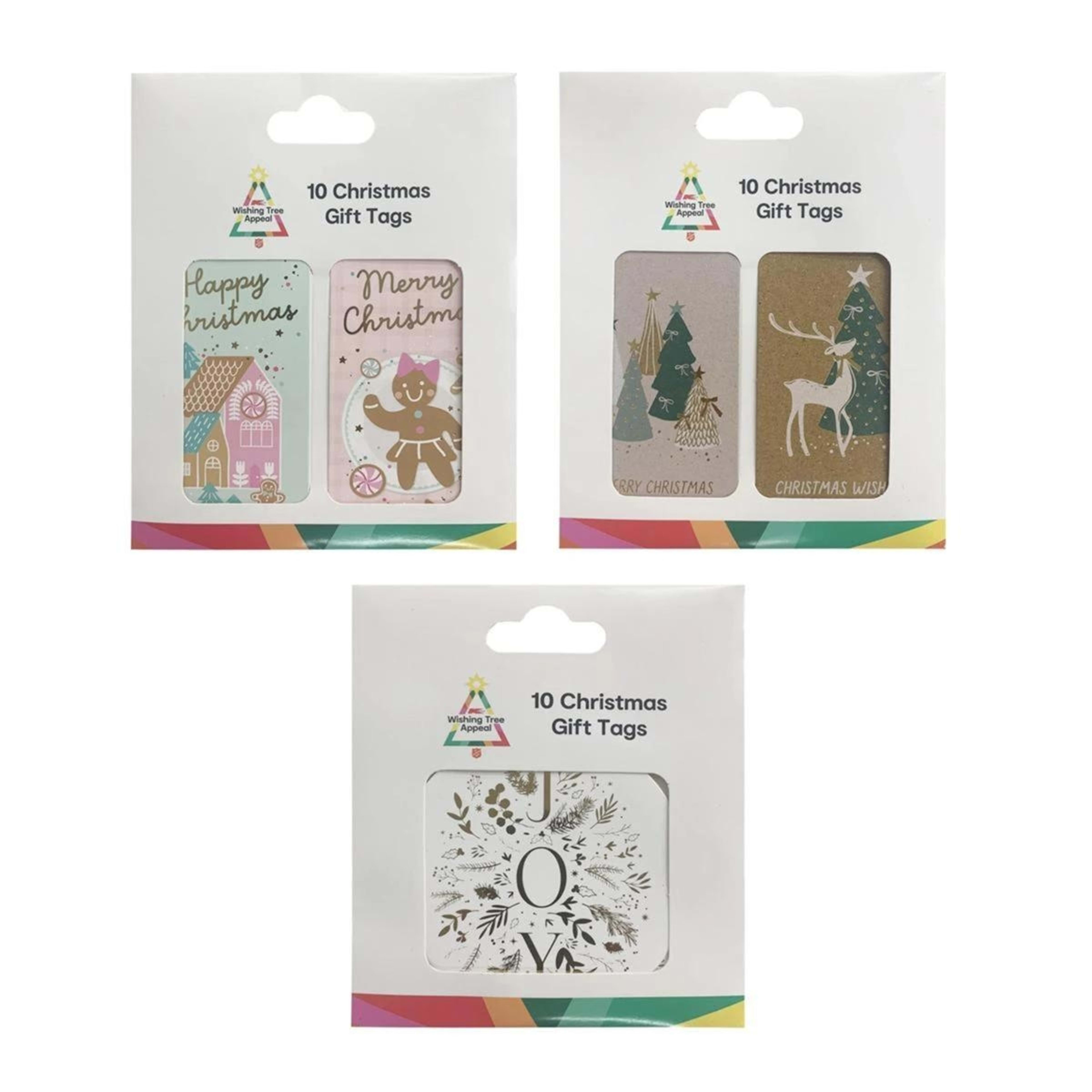 1 10 Pack Wishing Tree Appeal Christmas Gift Tags - Assorted, 1 of 7