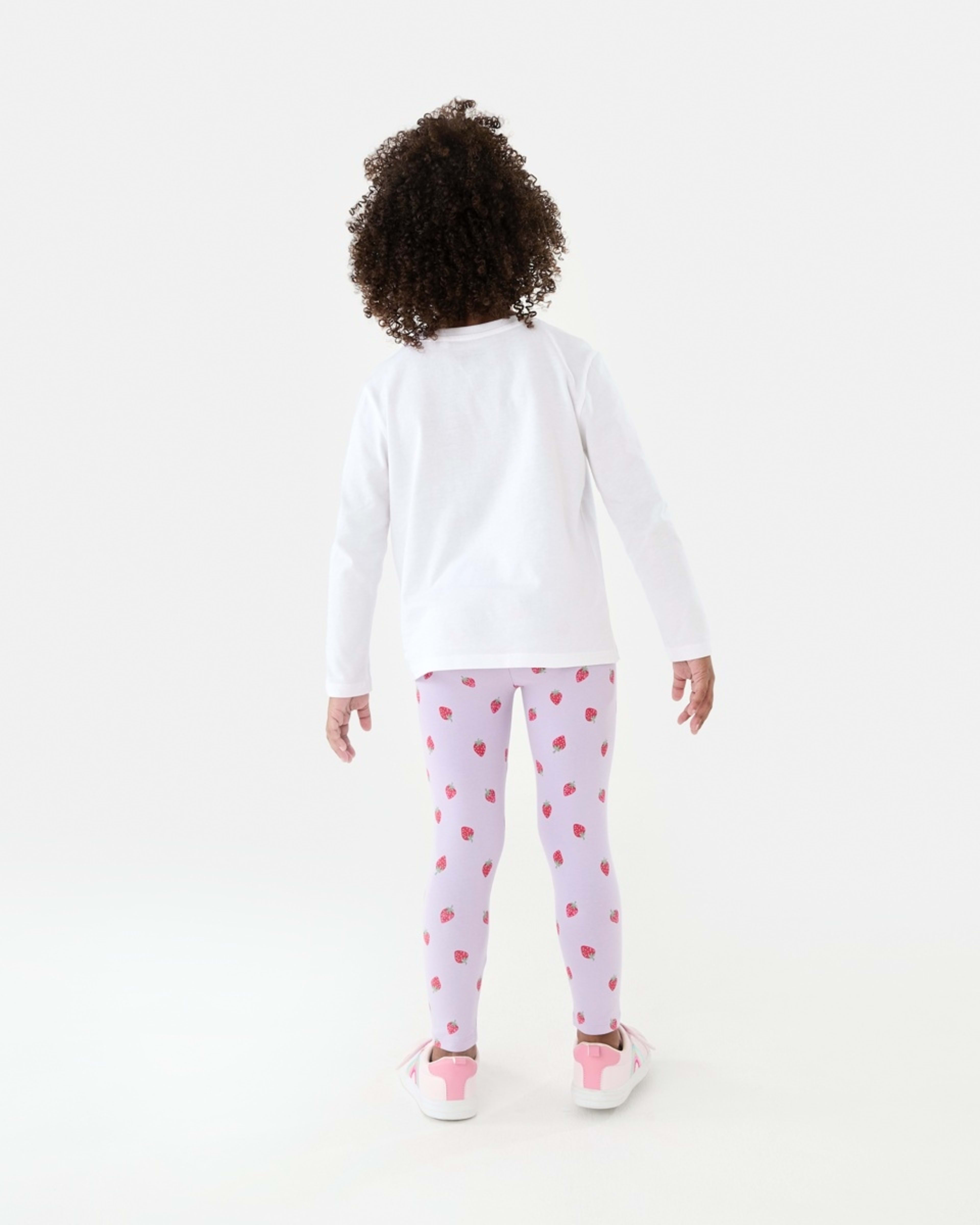 6 Printed Leggings Berry Bliss Pastel Lilac, 6 of 8
