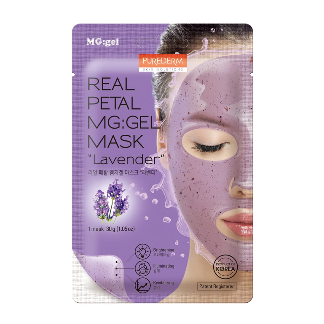Purederm Real Petal MGGel Mask 30g Lavender Kmart