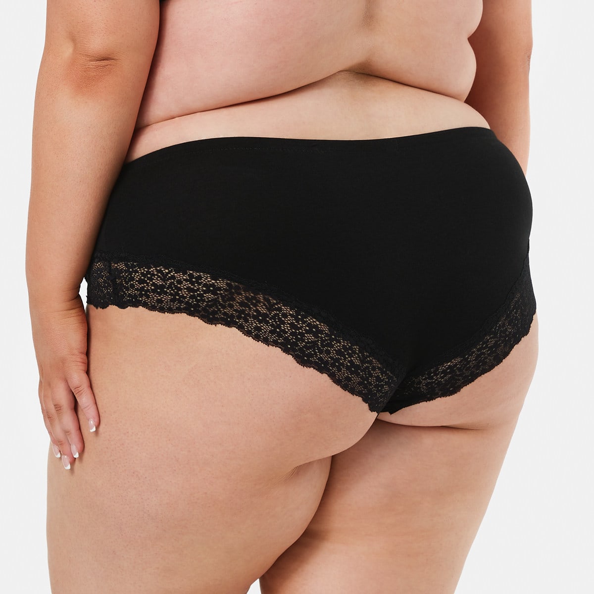 3 Pack Curve Cheeky Boy Leg Lace Briefs Kmart