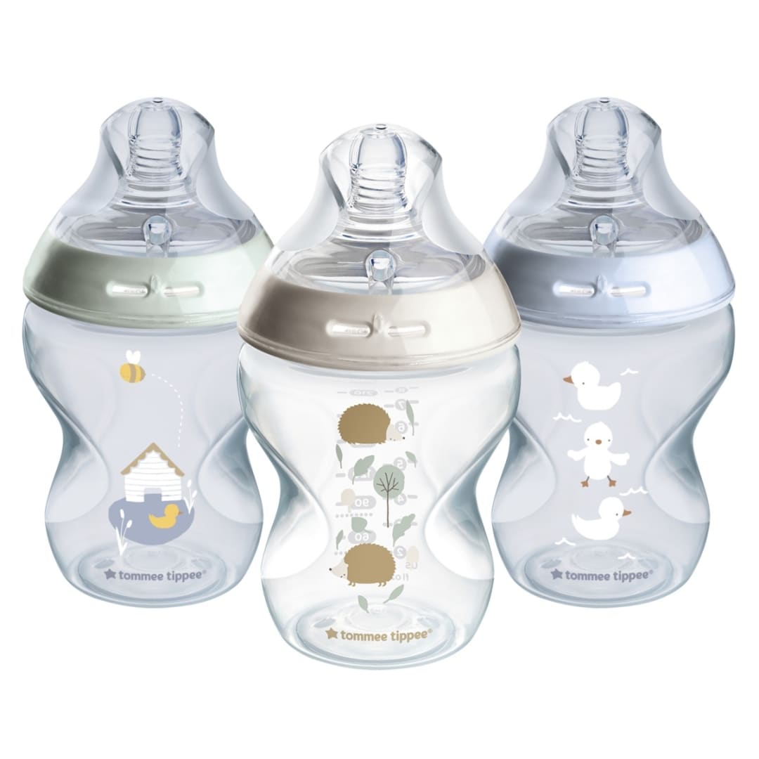 3 Pack Tommee Tippee Natural Start Decorated Baby Bottles Kmart
