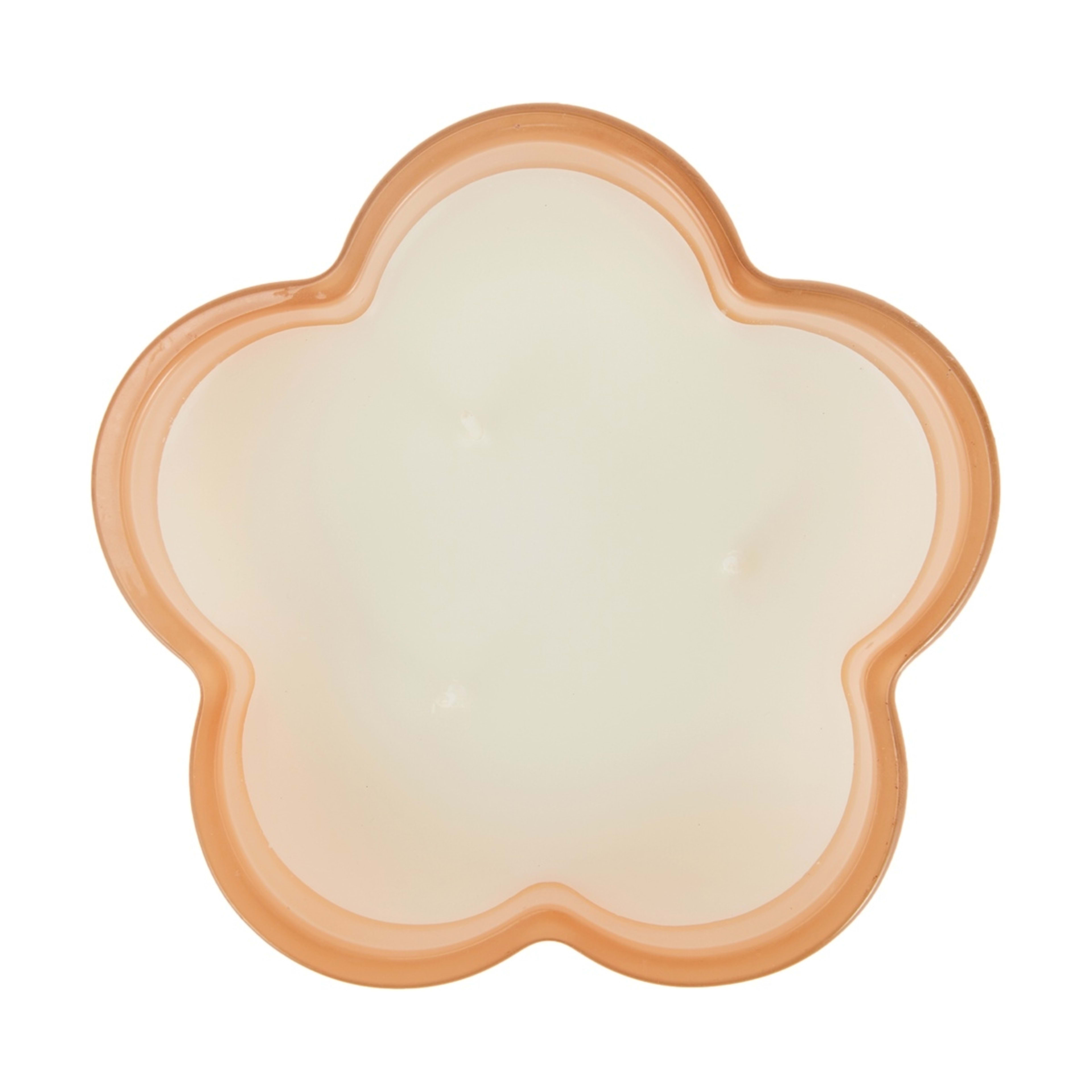 5 Peach Flower Glass Candle, 5 of 6