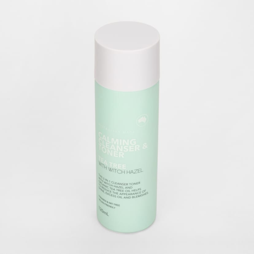 Calming Cleanser and Toner 120ml Tea Tree and Witch Hazel Kmart