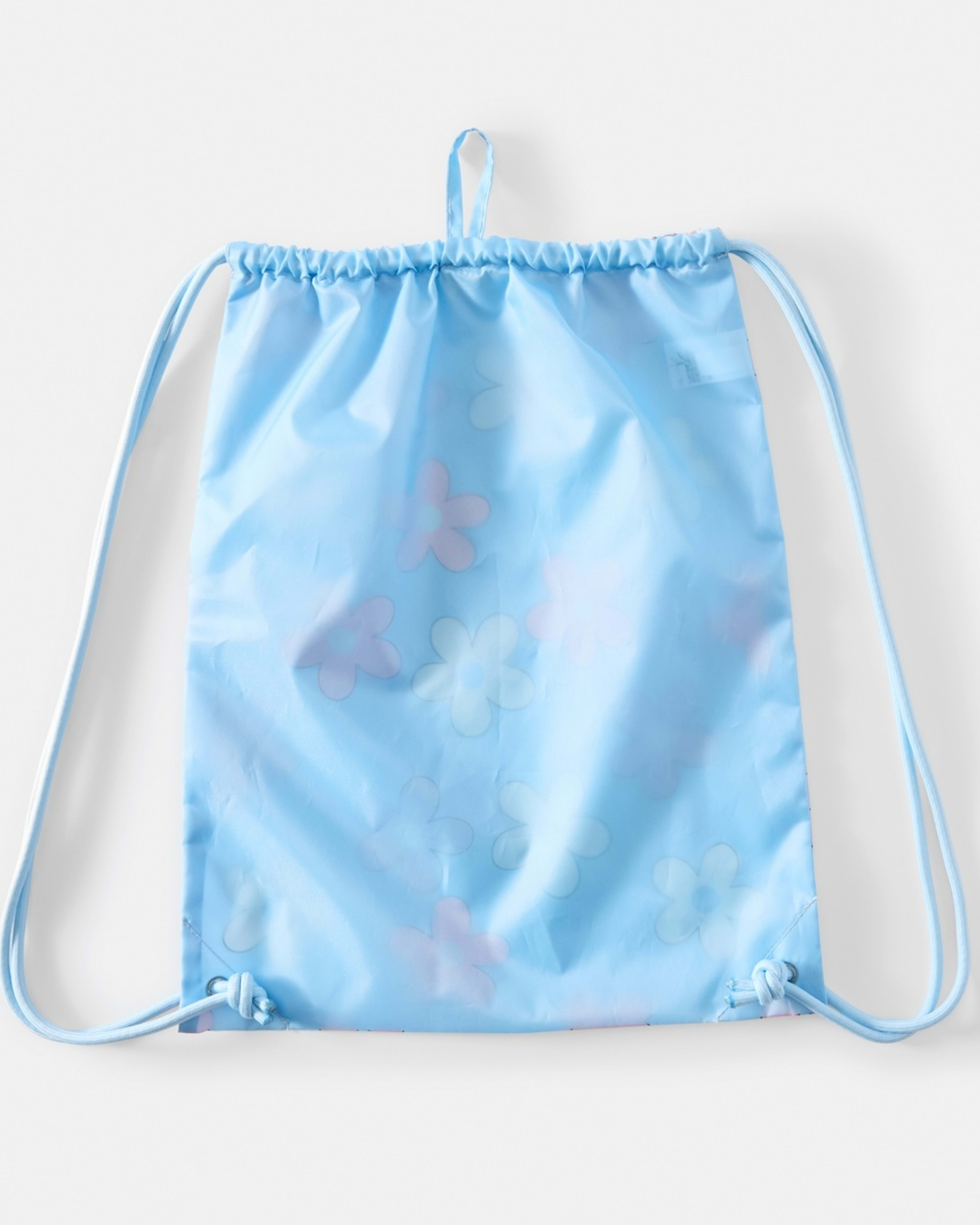 2 Drawstring Bag Blue Flower, 2 of 4