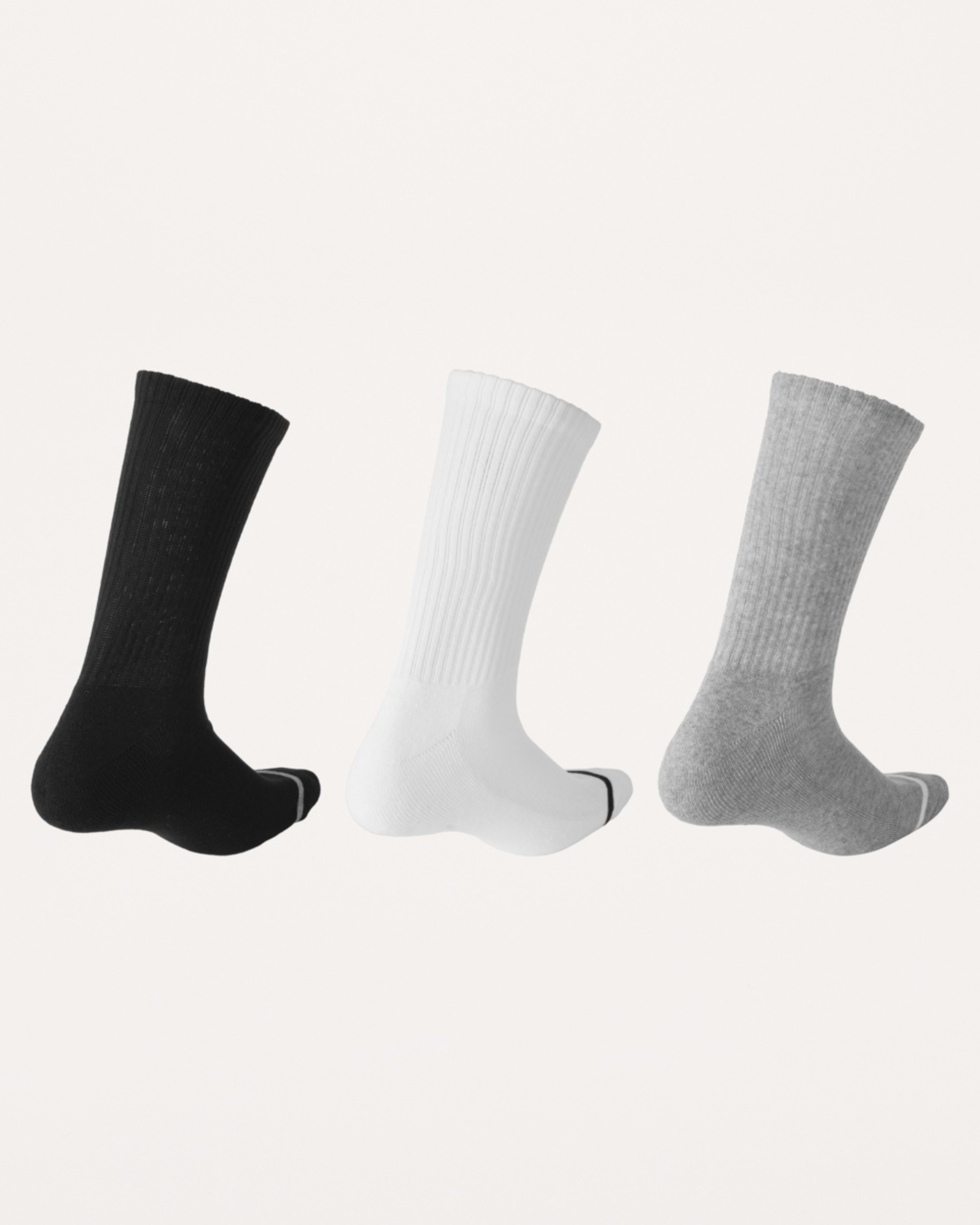 2 3 Pack Ribbed Crew Embroidered Socks Music Socks, 2 of 3